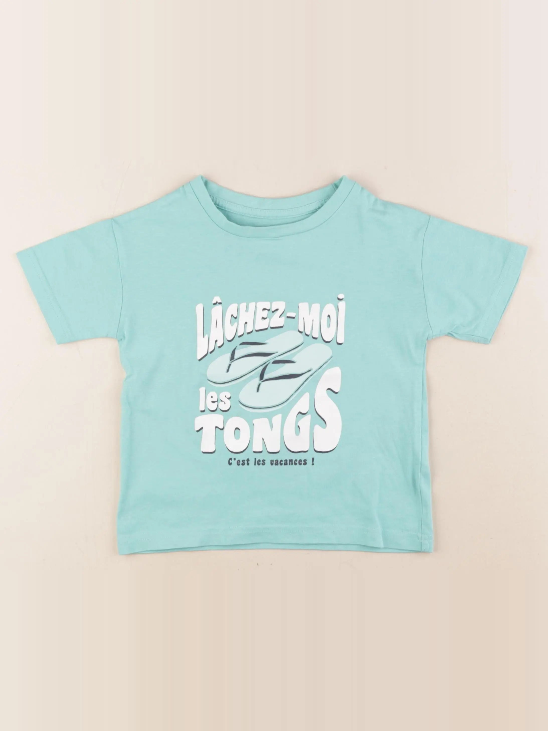 Vertbaudet - tee-shirt vert - 3 ans