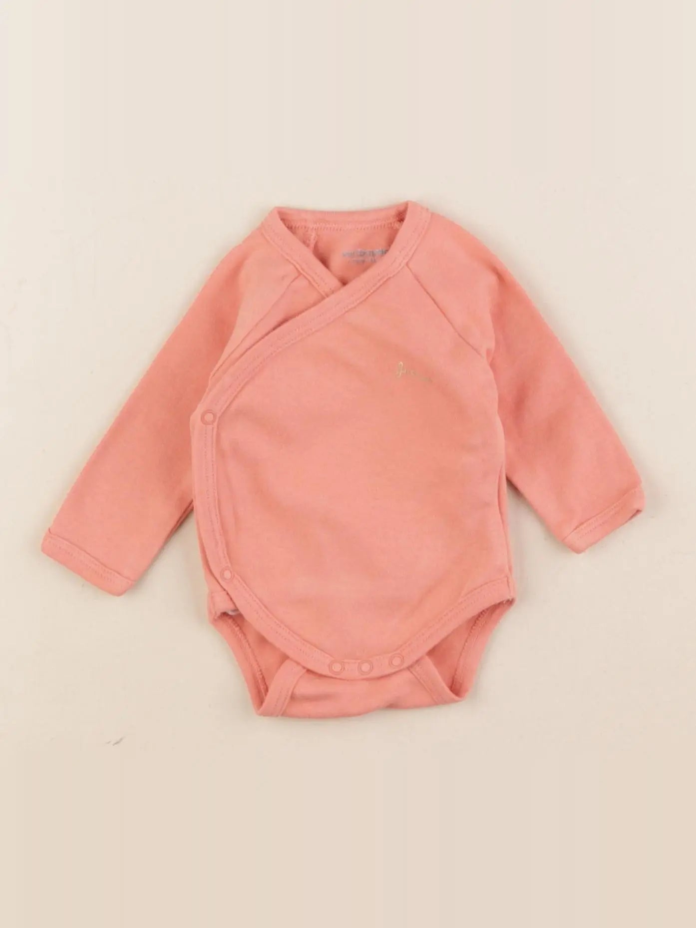 Vertbaudet - body orange - 9 mois