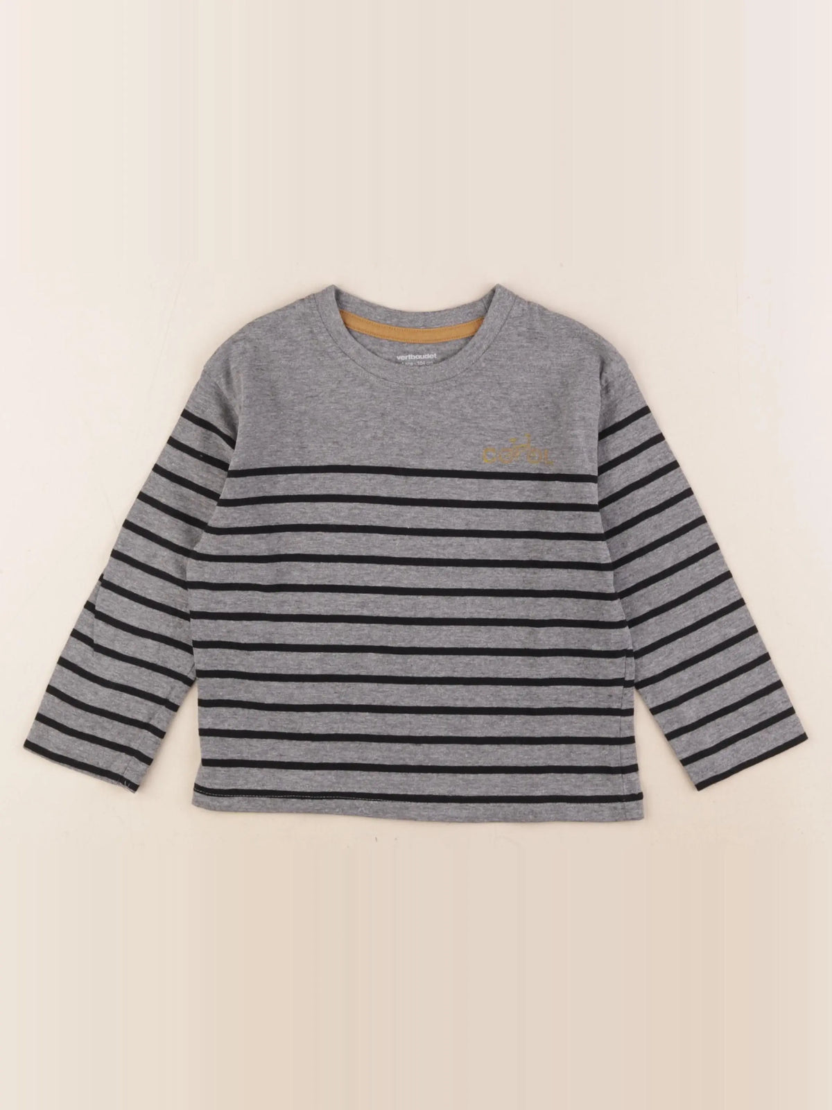 Vertbaudet - tee-shirt gris - 4 ans