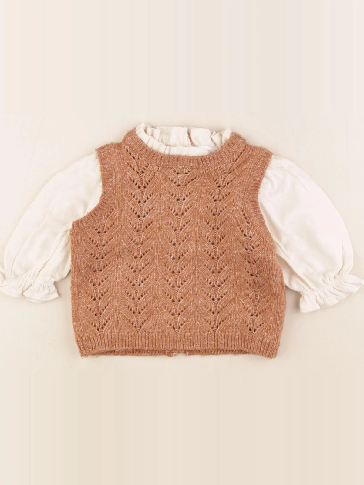 Tape à l'oeil - pull marron - 9 ans
