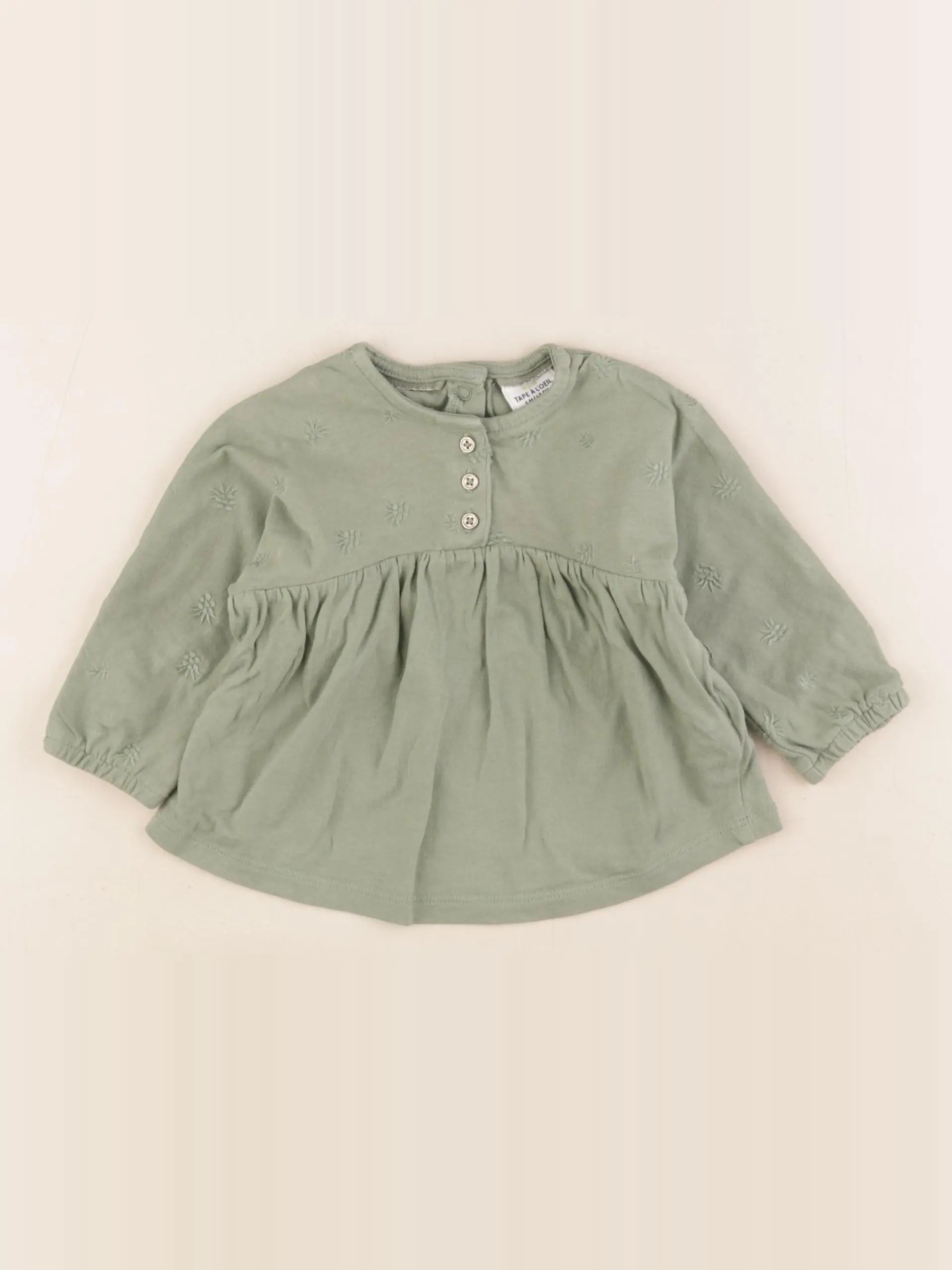 Tape à l'oeil - tee-shirt vert - 4 mois