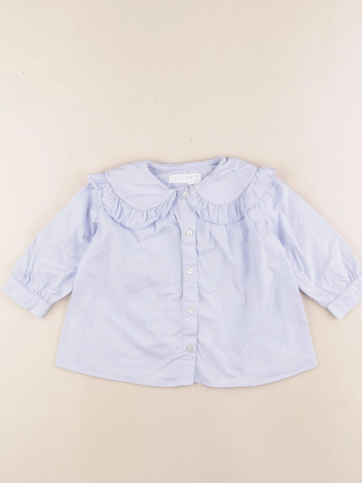Zara - blouse bleu - 12/18 mois