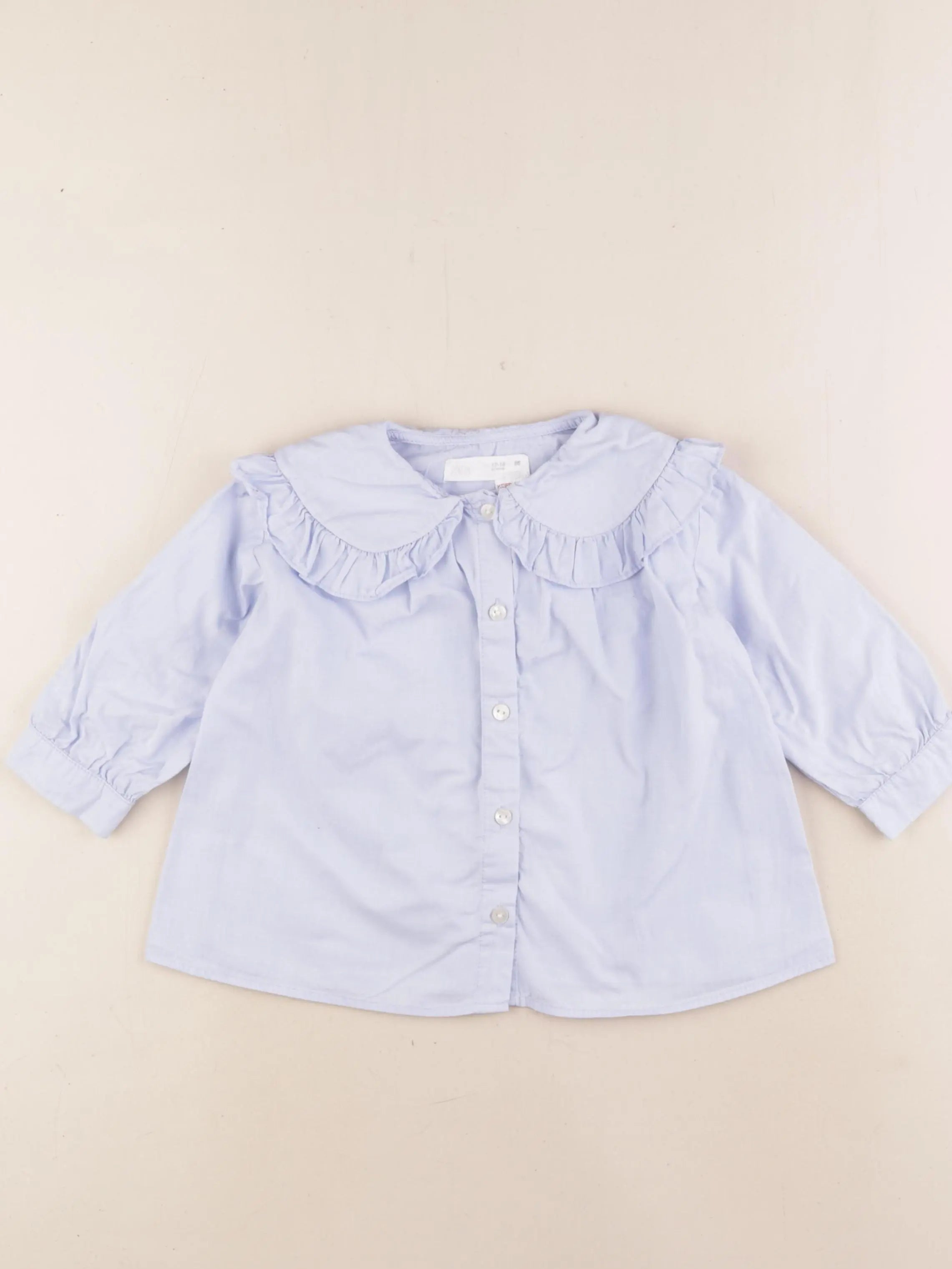 Zara - blouse bleu - 12/18 mois