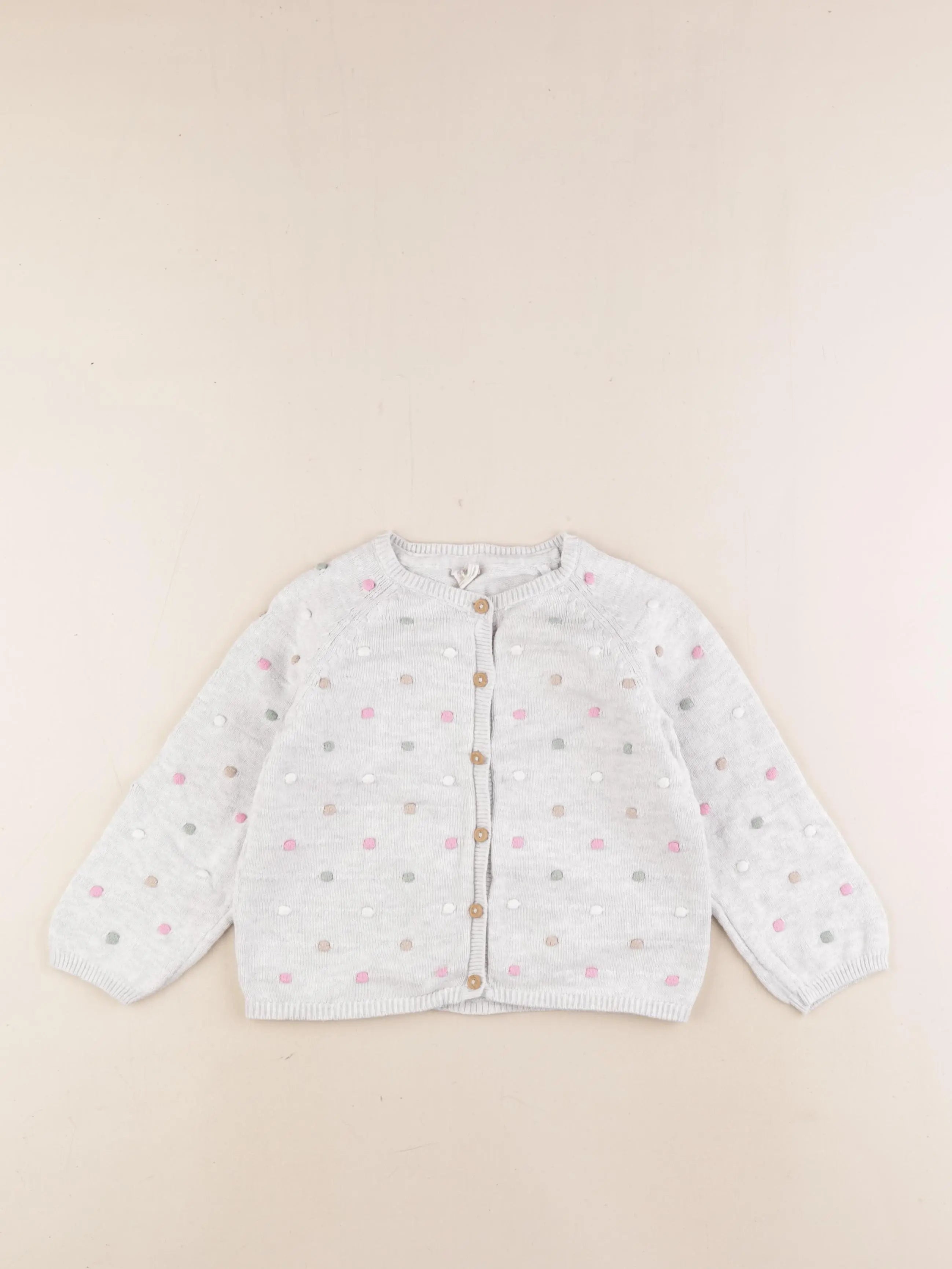 H&M - gilet gris - 18/24 mois