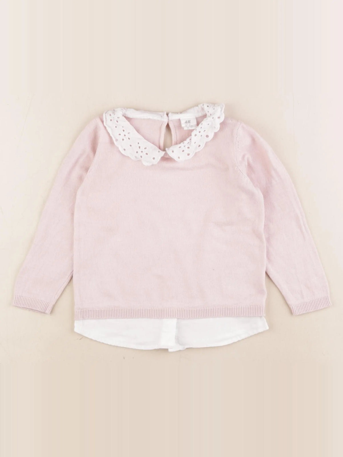 H&M - pull rose - 18/24 mois