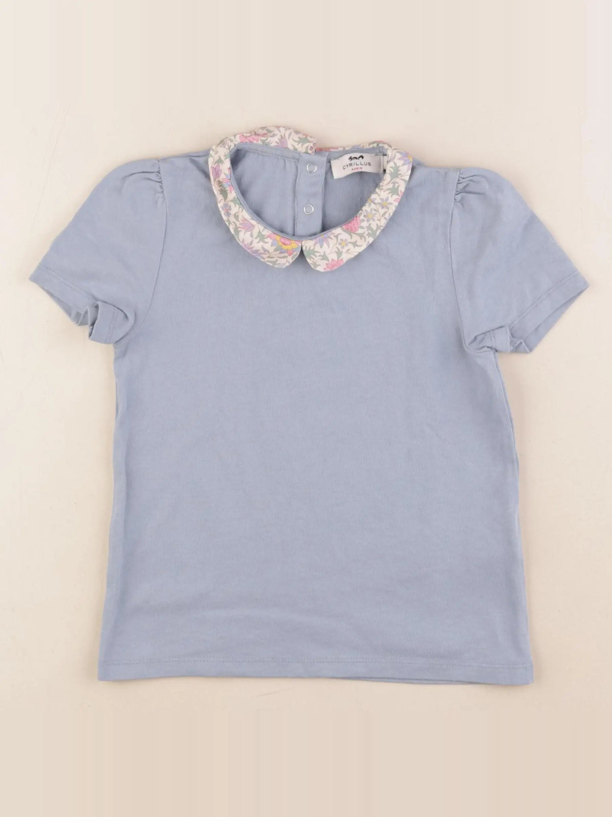 Cyrillus - tee-shirt bleu - 6 ans