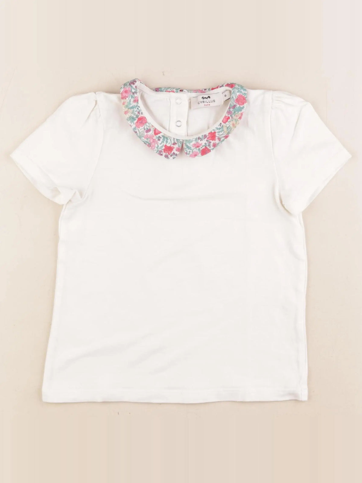 Cyrillus - tee-shirt beige - 6 ans