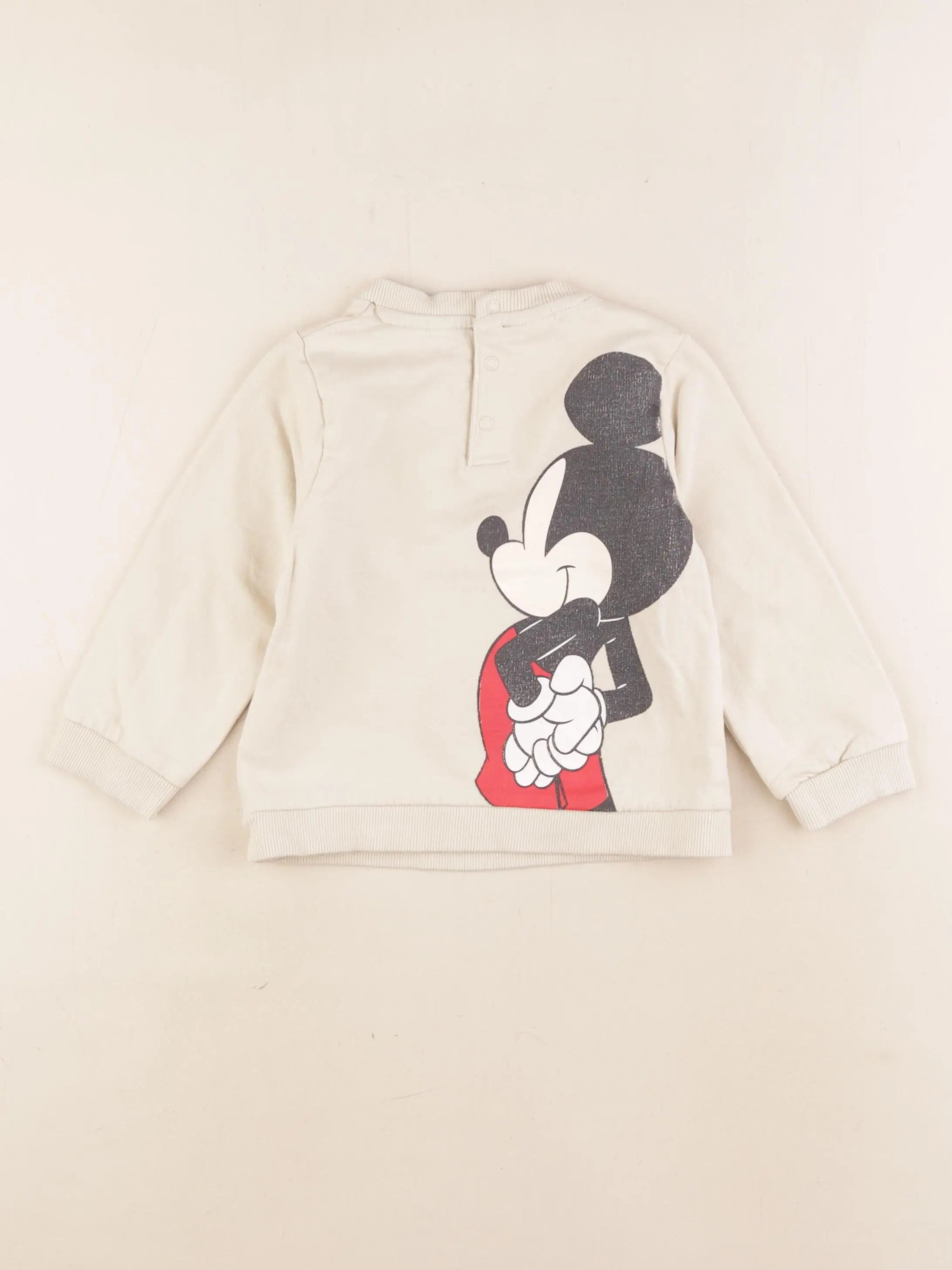 Vertbaudet - sweat beige - 24 mois