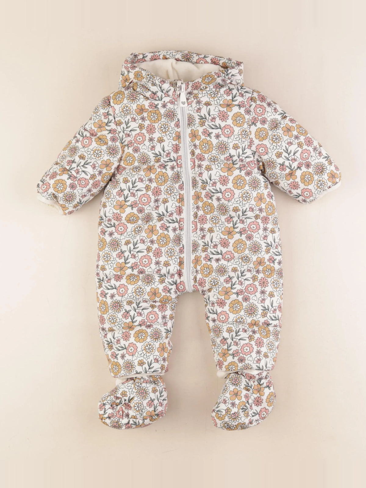 Vertbaudet - combi-pilote beige - 3 mois