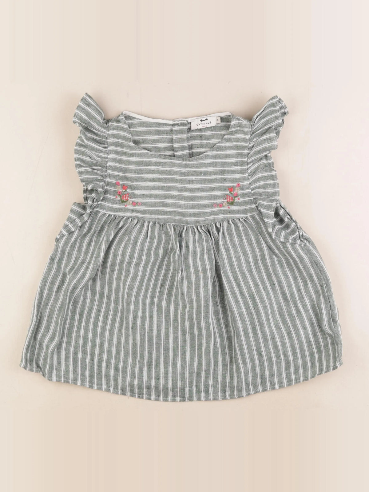 Cyrillus - blouse vert - 8 ans
