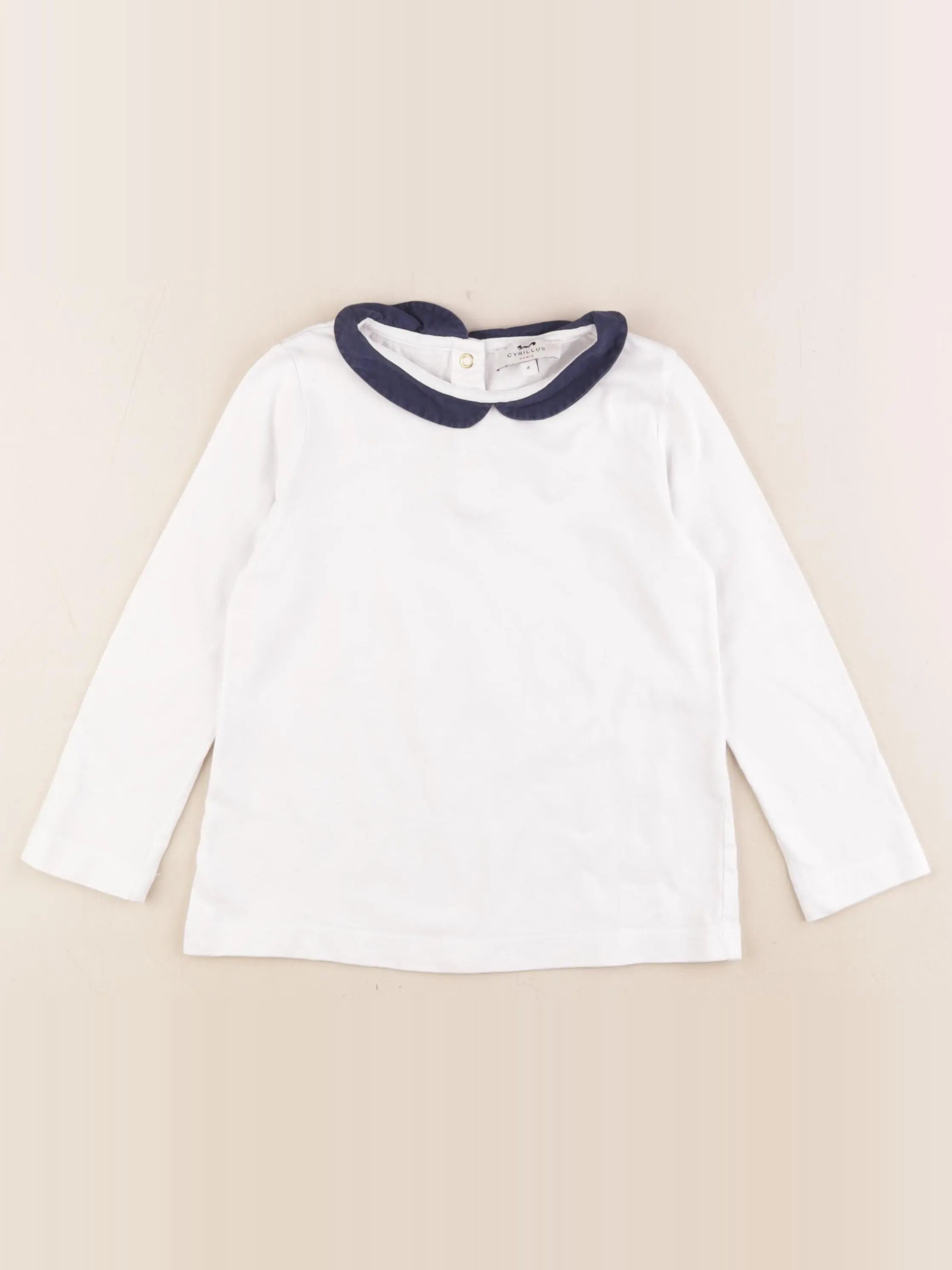 Cyrillus - tee-shirt blanc - 4 ans