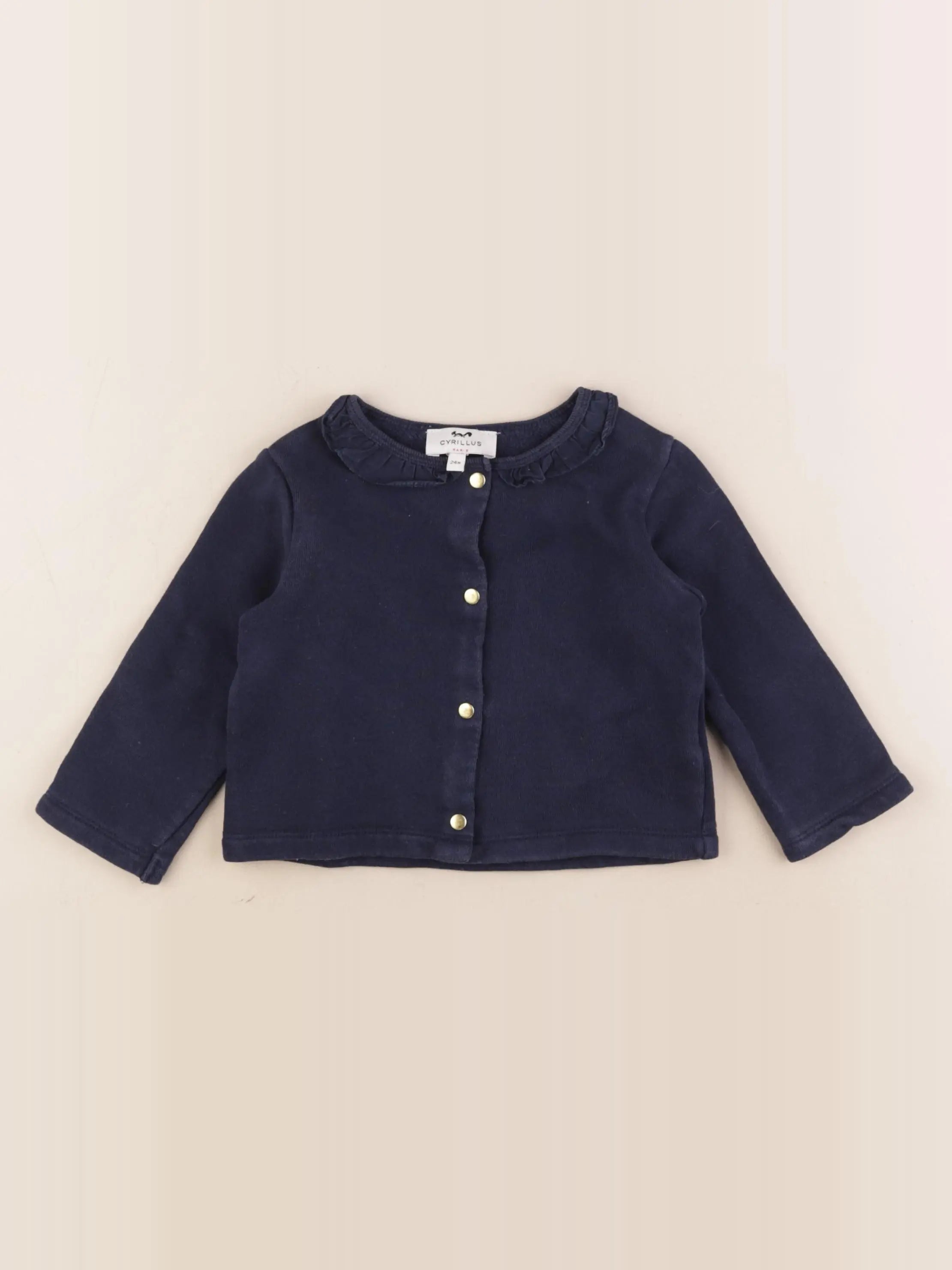 Cyrillus - sweat bleu - 24 mois