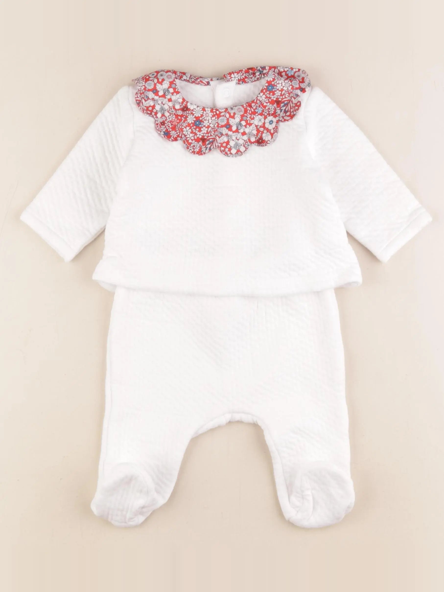 Jacadi - ensemble blanc - 6 mois
