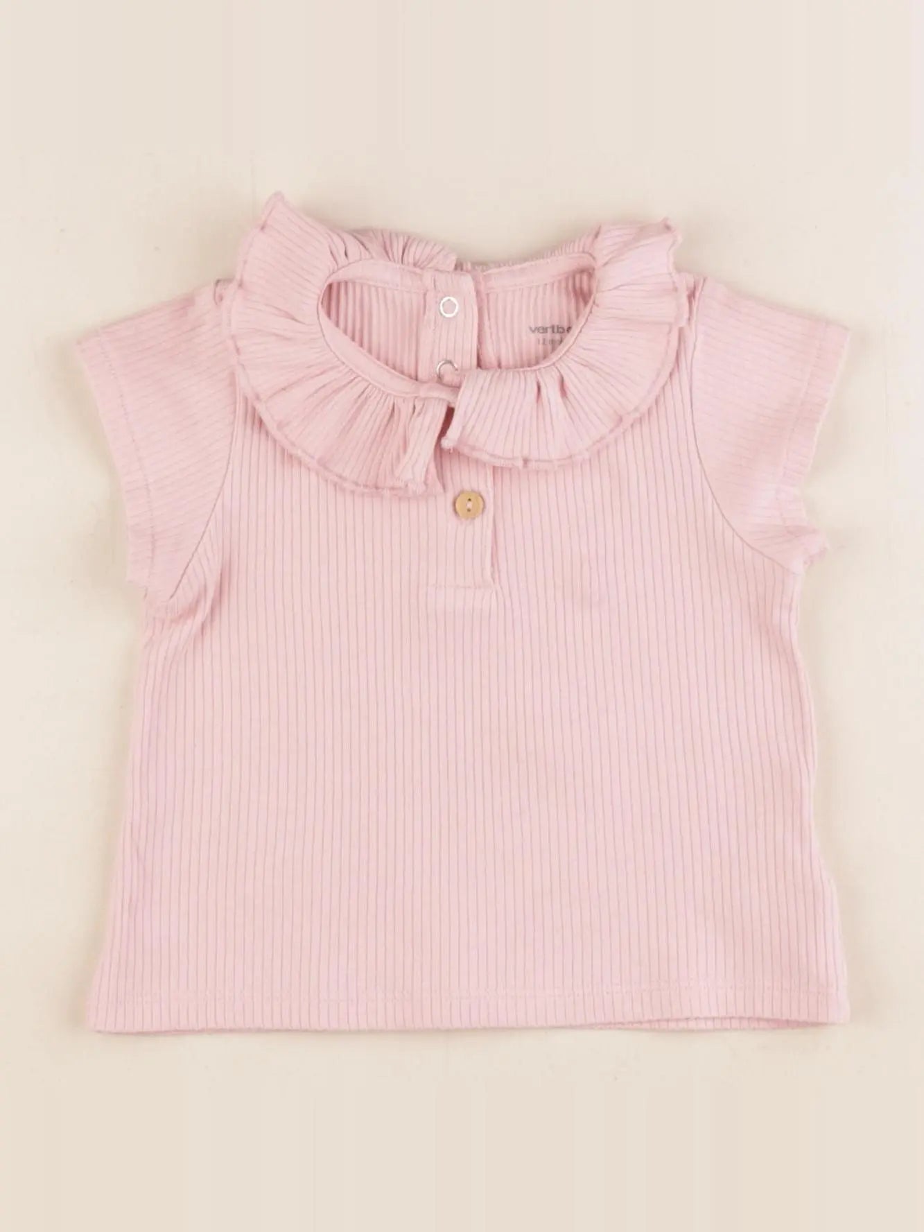 Vertbaudet - tee-shirt rose - 12 mois