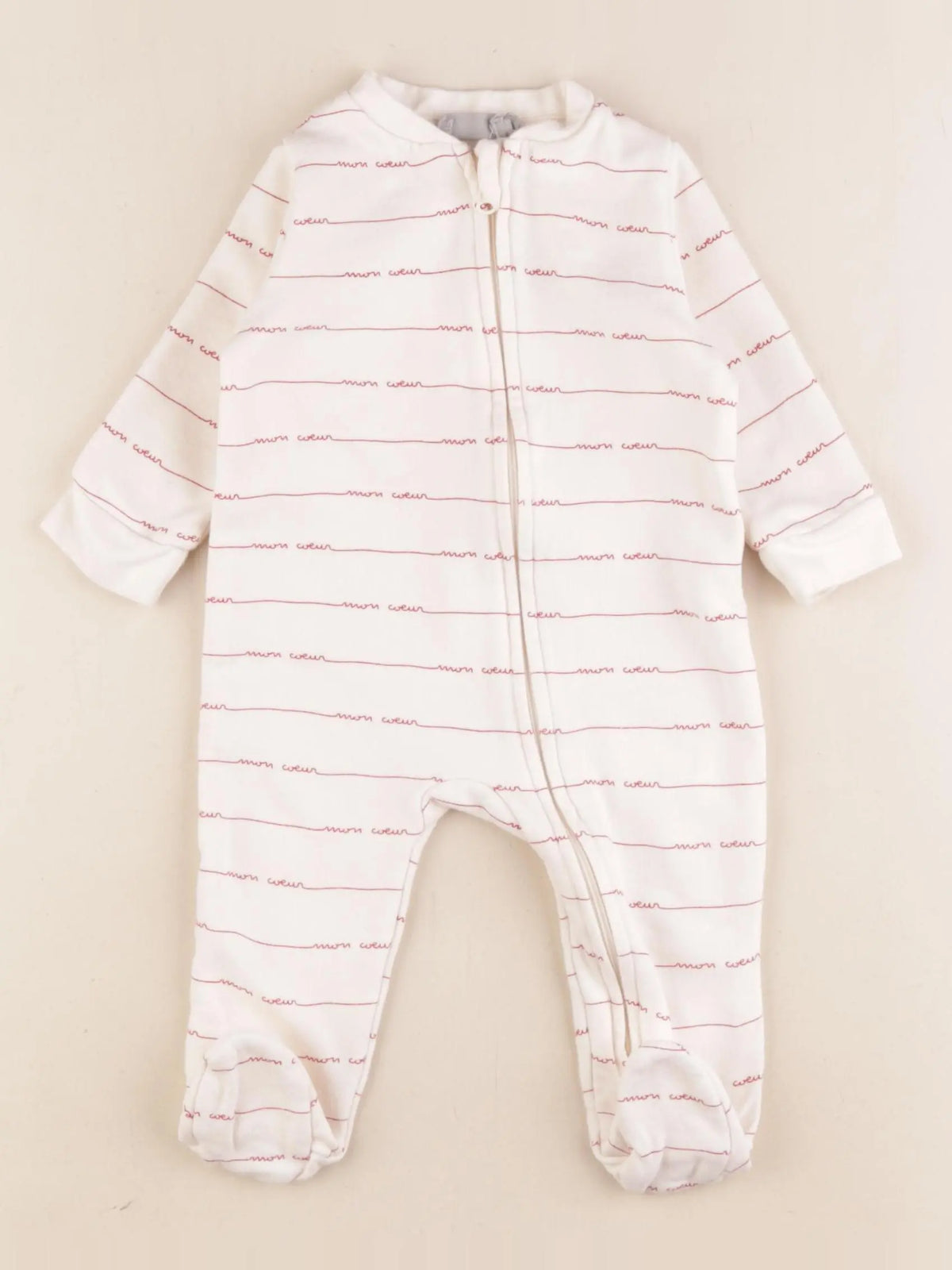 Boutchou - pyjama coton beige - 6 mois