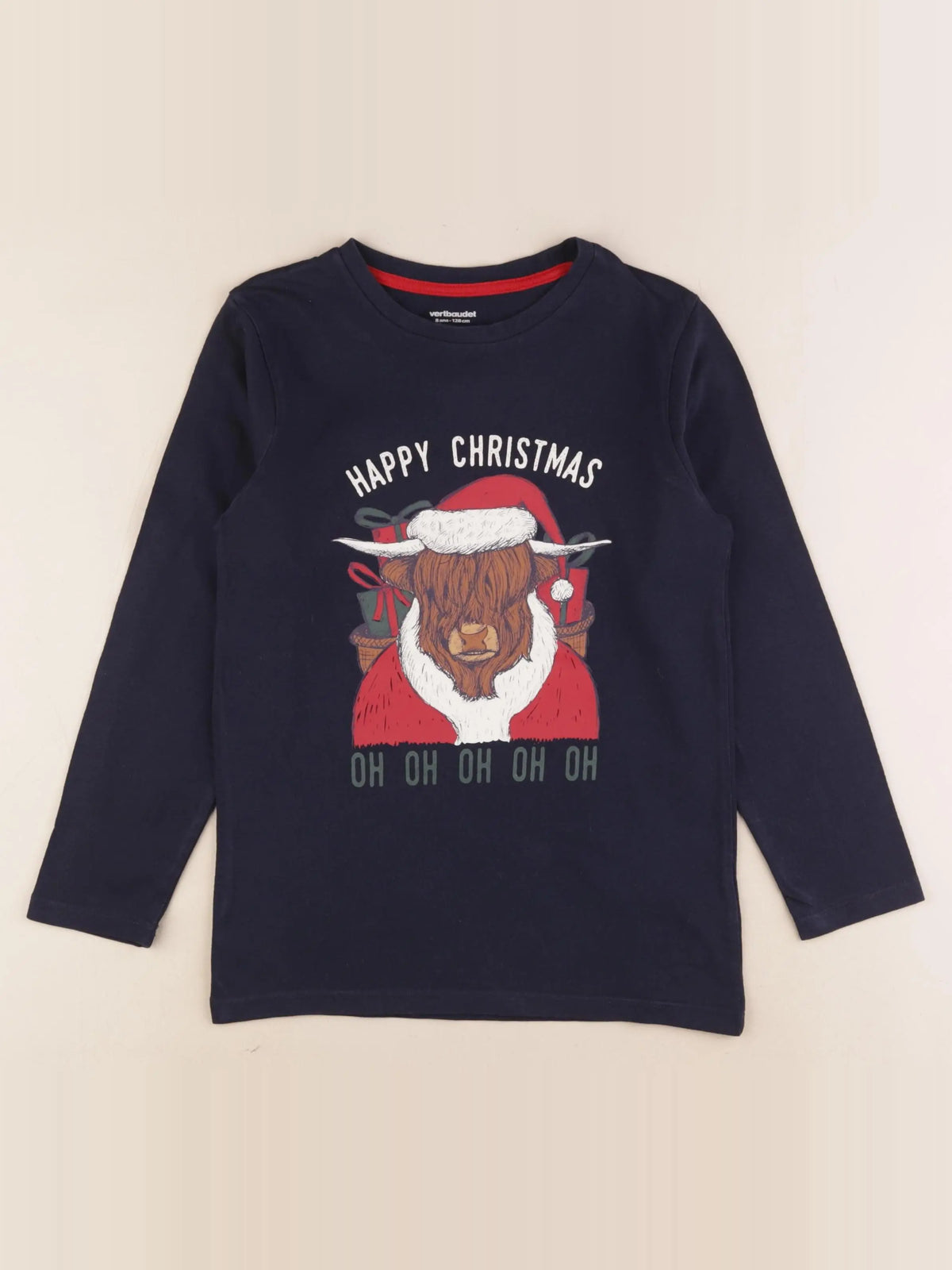 Vertbaudet - tee-shirt bleu - 8 ans