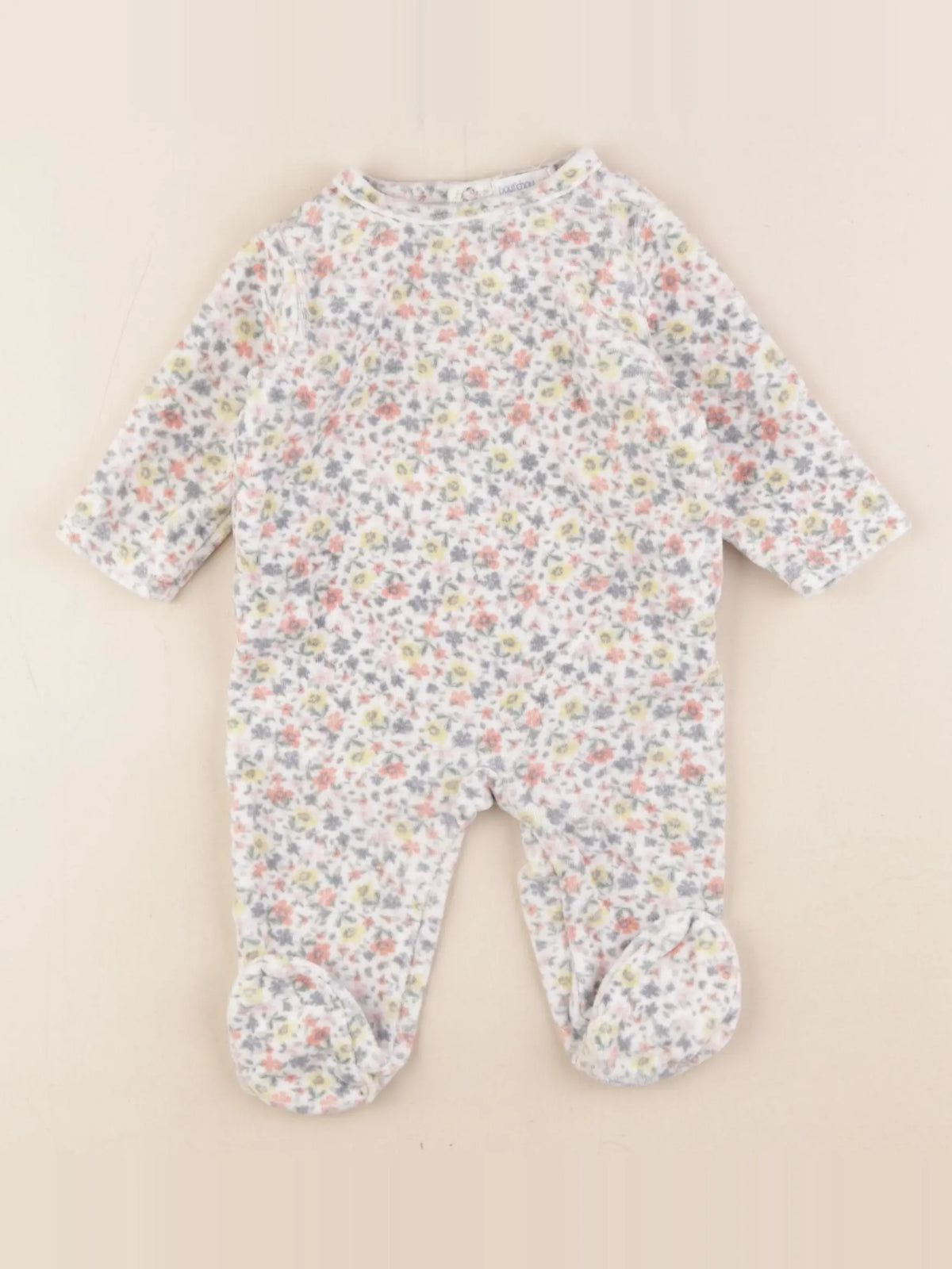 Boutchou - pyjama velours multicolore - 3 mois