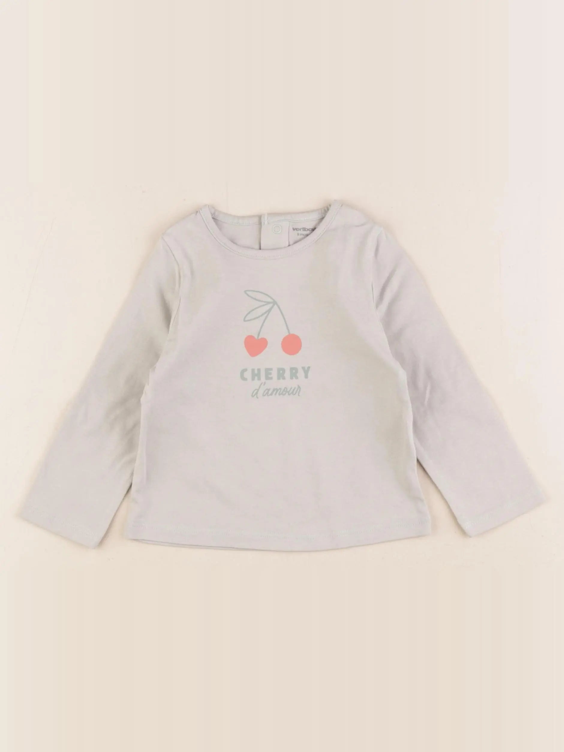 Vertbaudet - tee-shirt vert - 9 mois