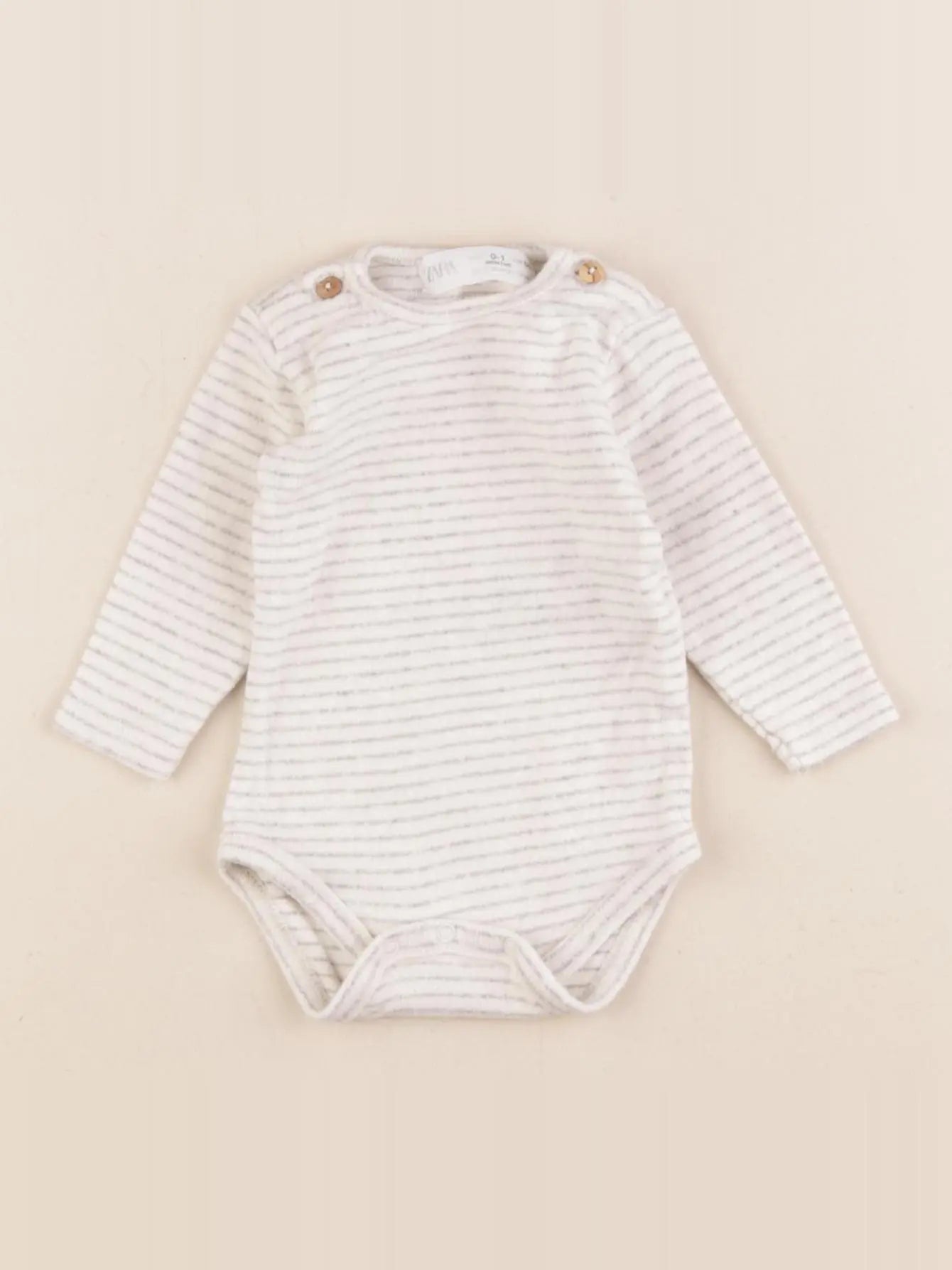 Zara - body beige - 0/1 mois
