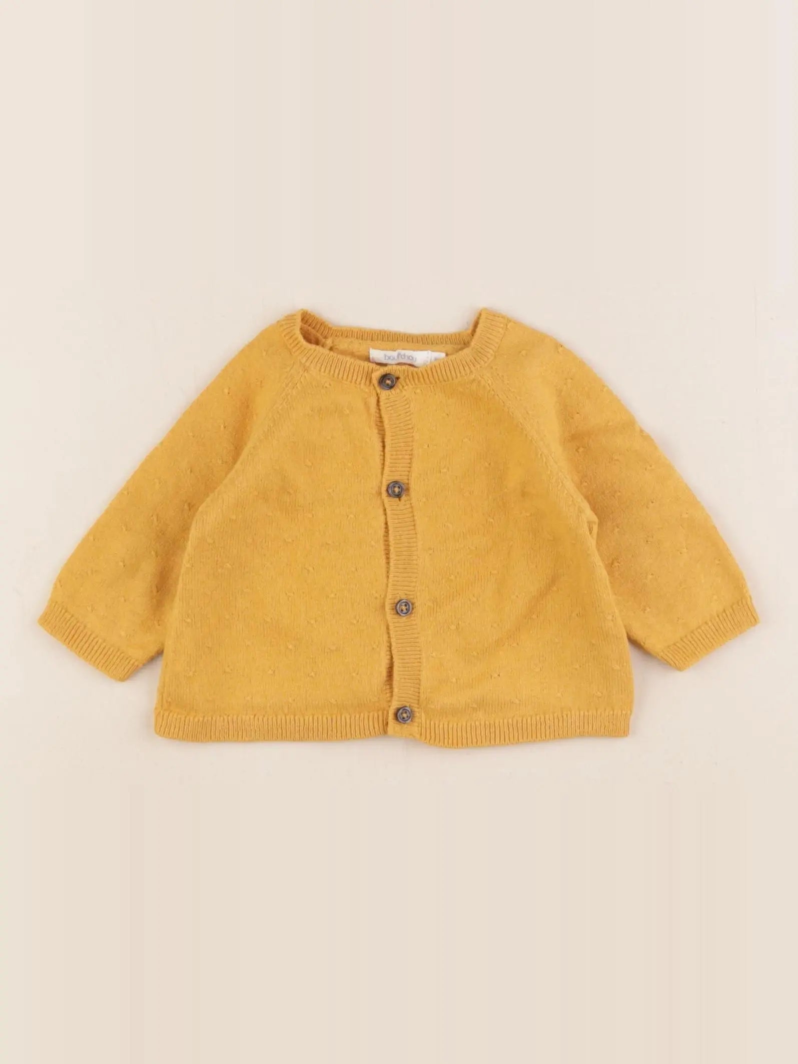 Boutchou - gilet jaune - 1 mois