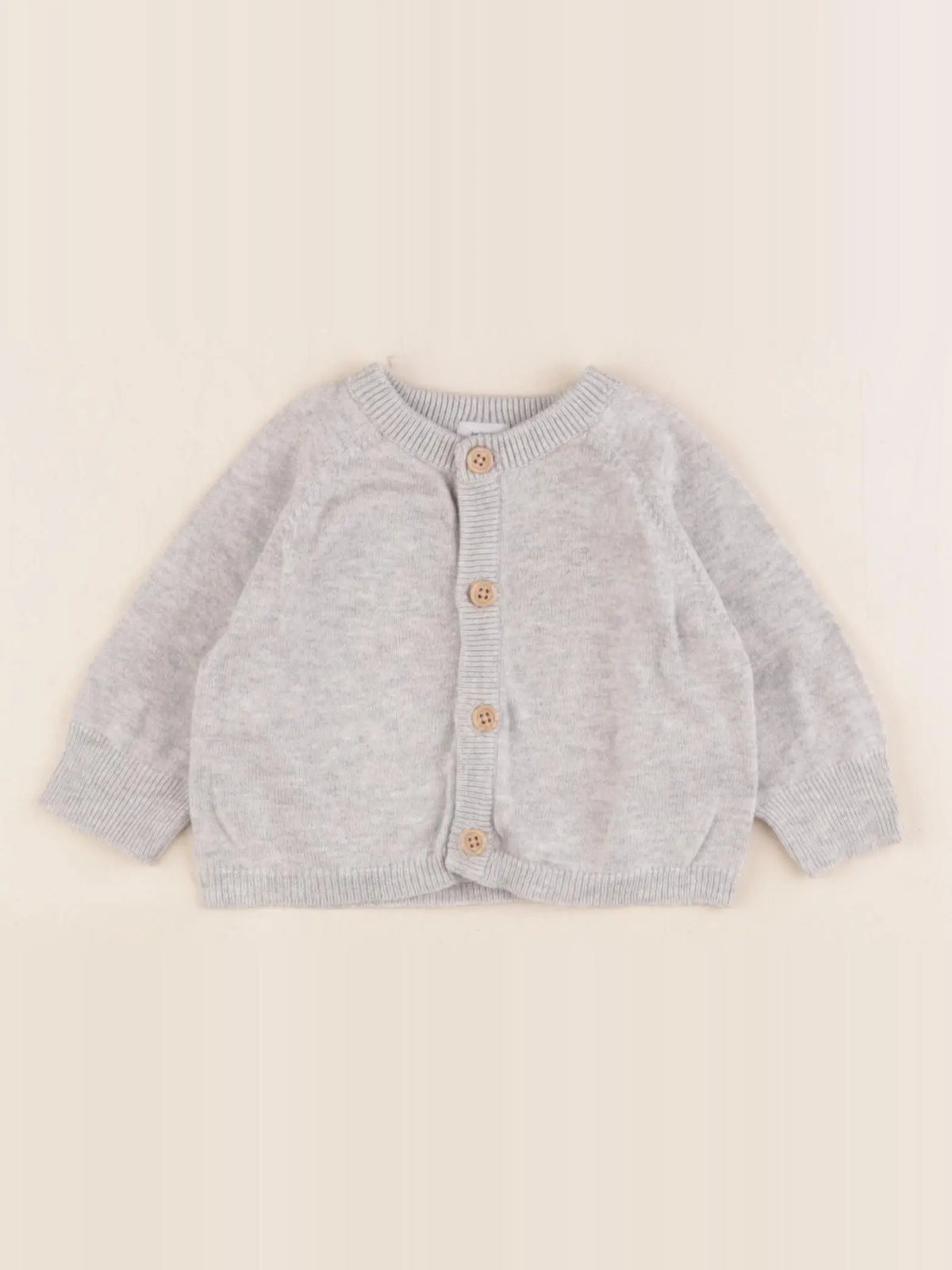 Petit Bateau - gilet gris - 3 mois