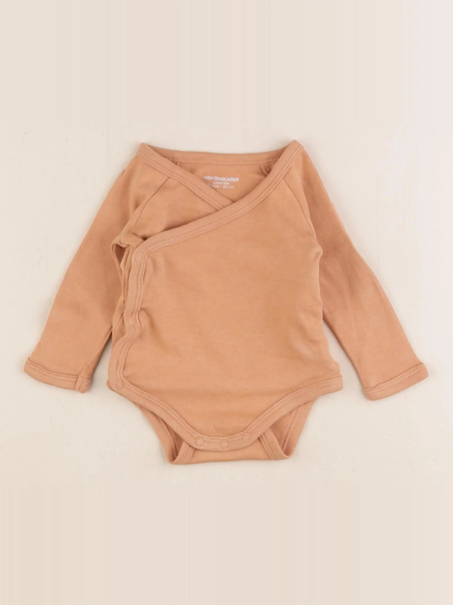 Vertbaudet - body marron - 3 mois