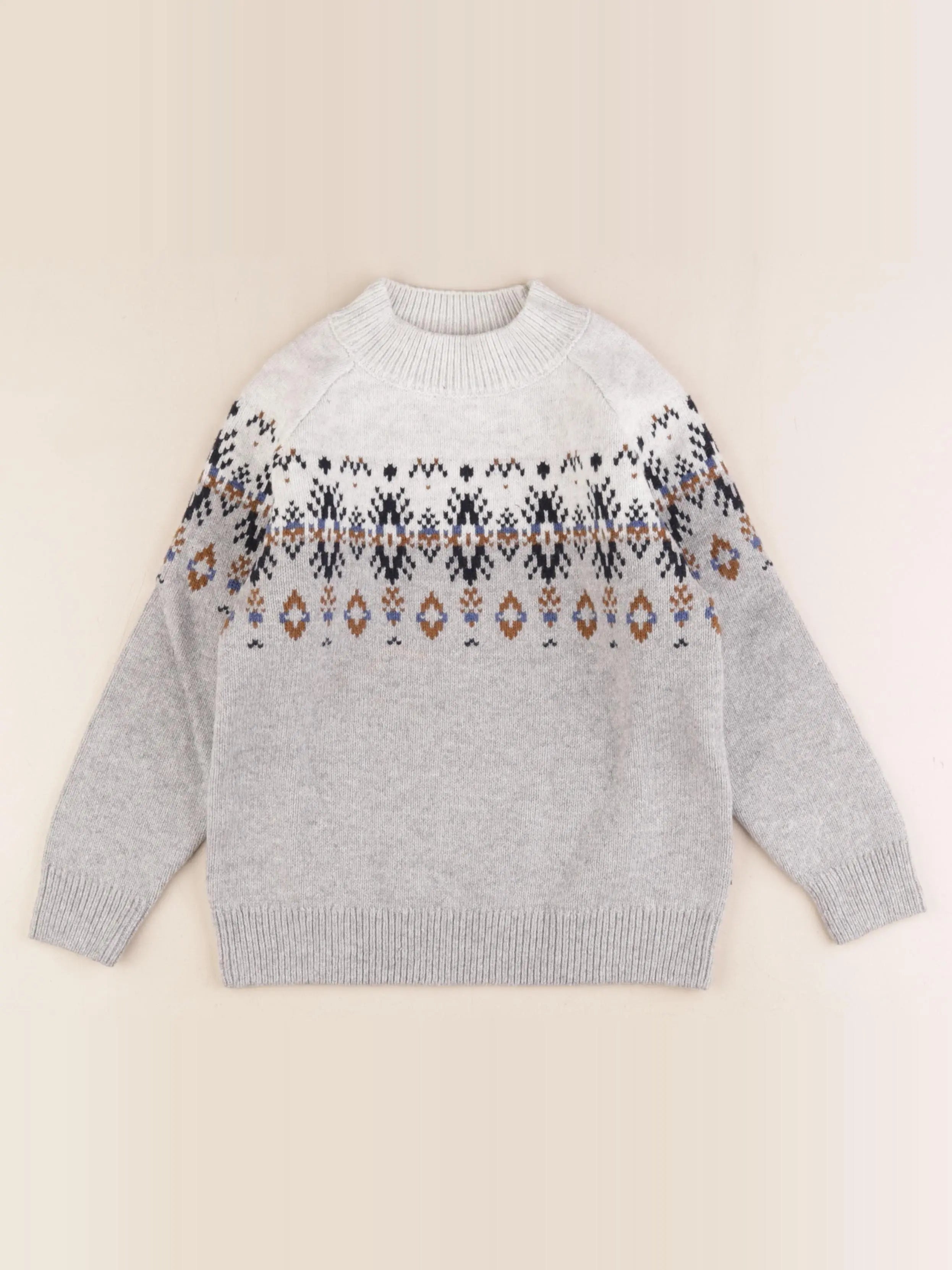 Okaidi - pull gris - 6 ans