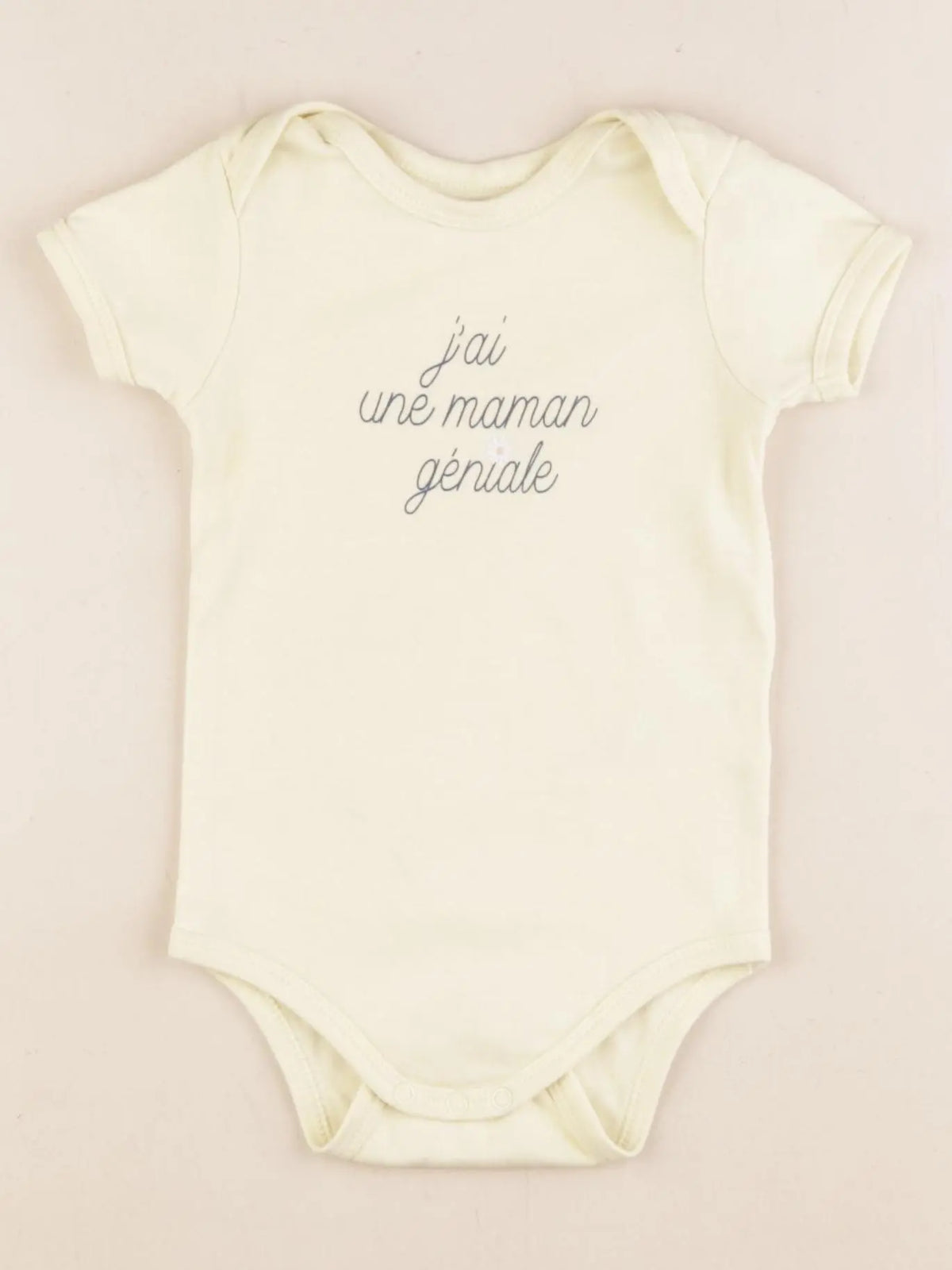 Vertbaudet - body coton jaune - 18 mois