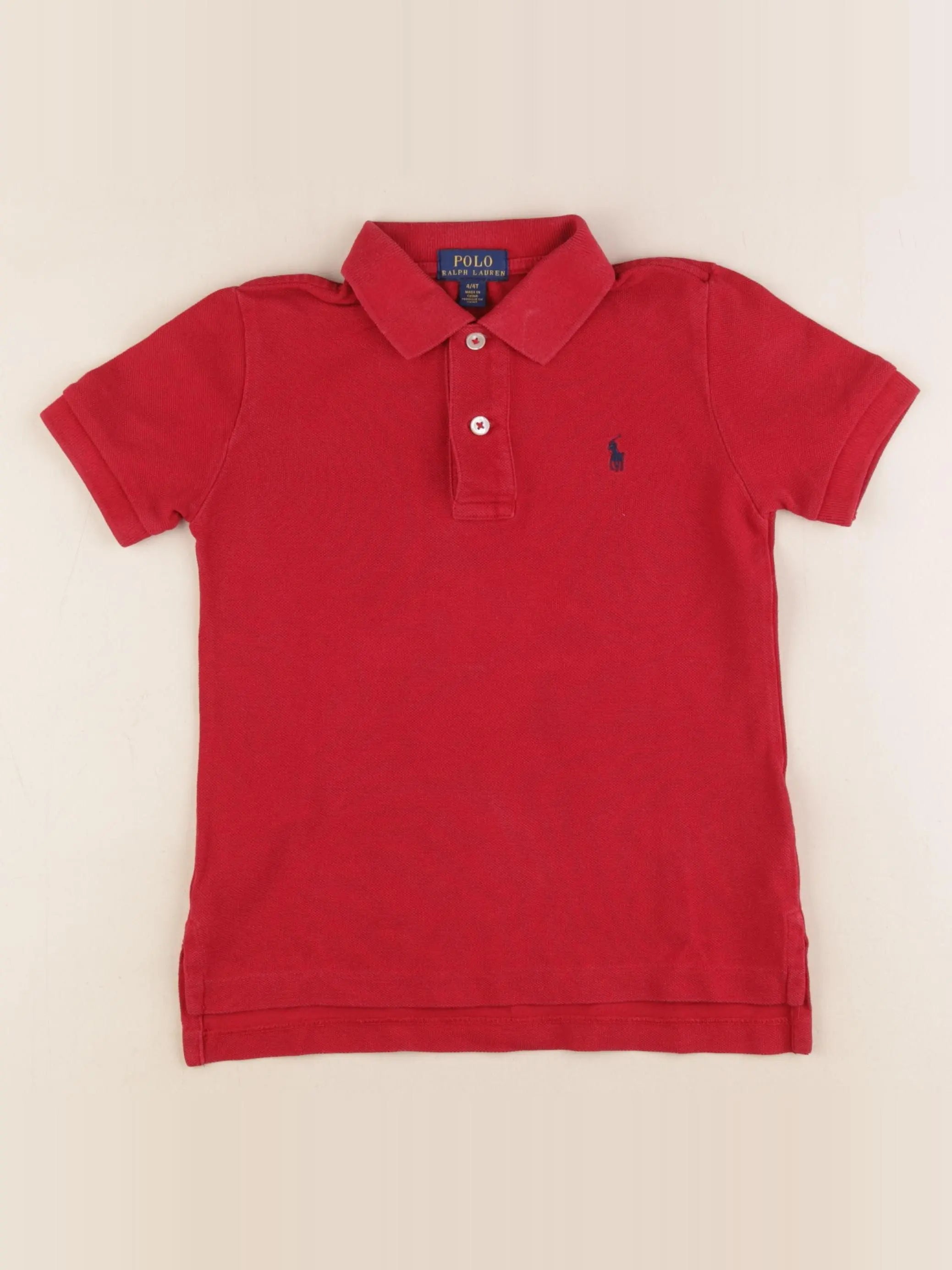 Ralph Lauren - polo rouge - 4 ans