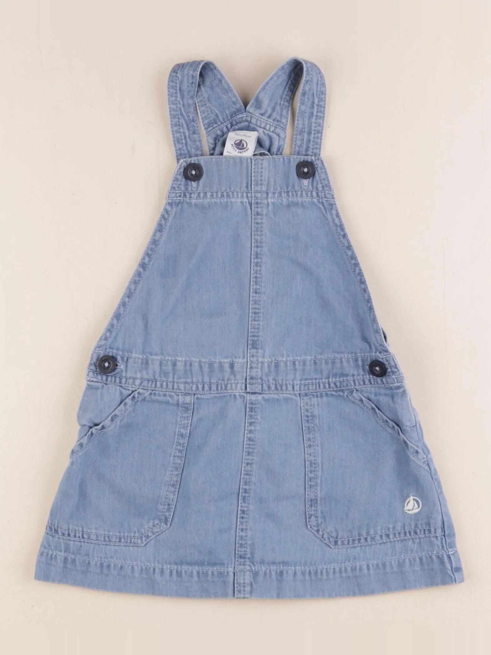 Petit Bateau - robe bleu - 3 ans