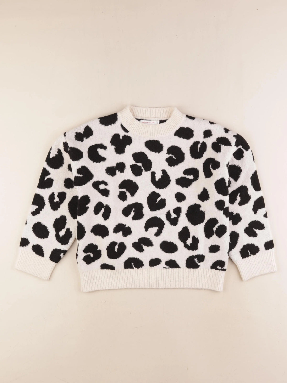 Monoprix - pull blanc, noir - 8 ans