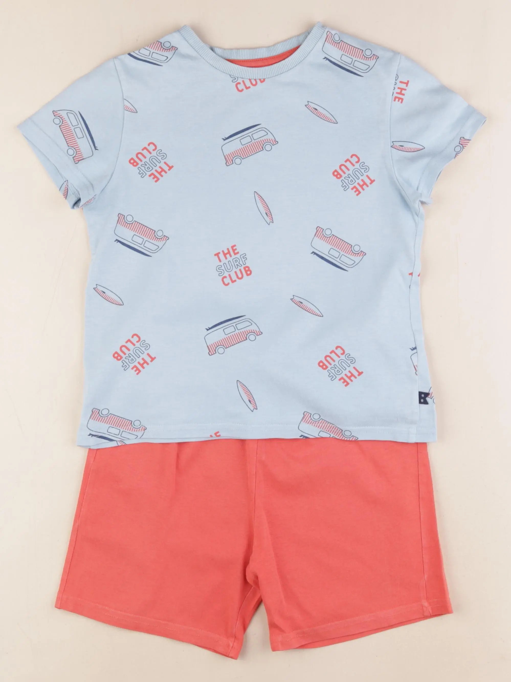 Okaidi - pyjama coton rouge, bleu - 6 ans