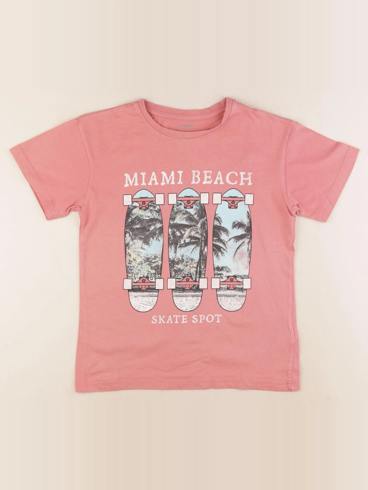 Vertbaudet - tee-shirt rose - 10 ans