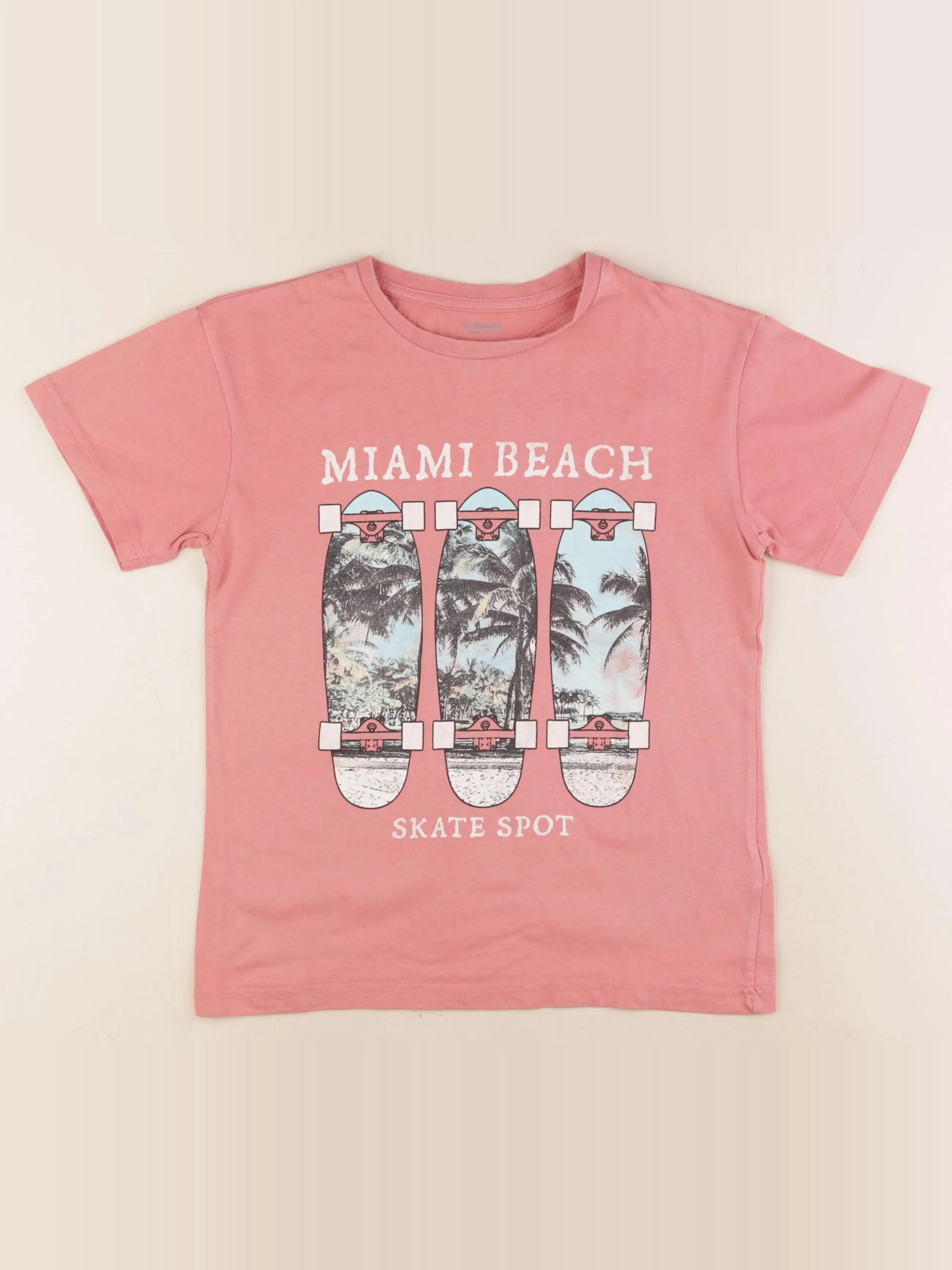 Vertbaudet - tee-shirt rose - 10 ans