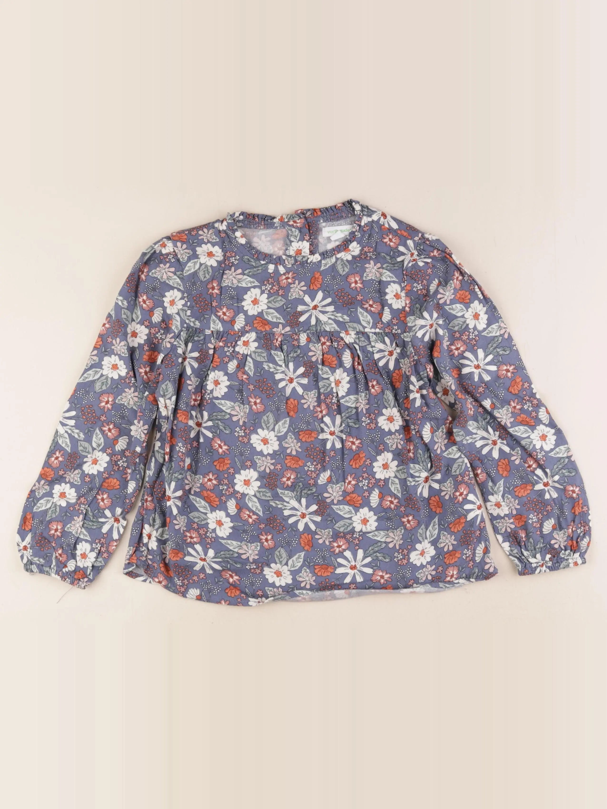 Vertbaudet - blouse bleu - 6 ans