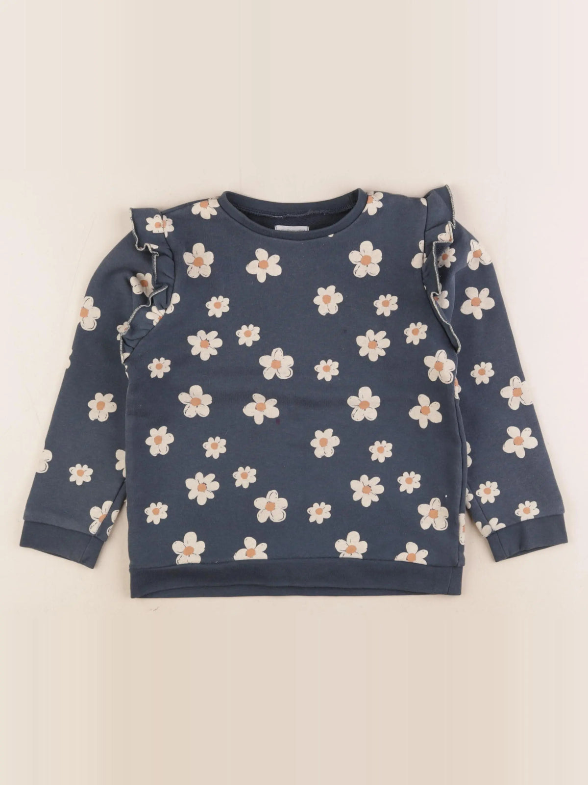 Vertbaudet - sweat bleu - 6 ans