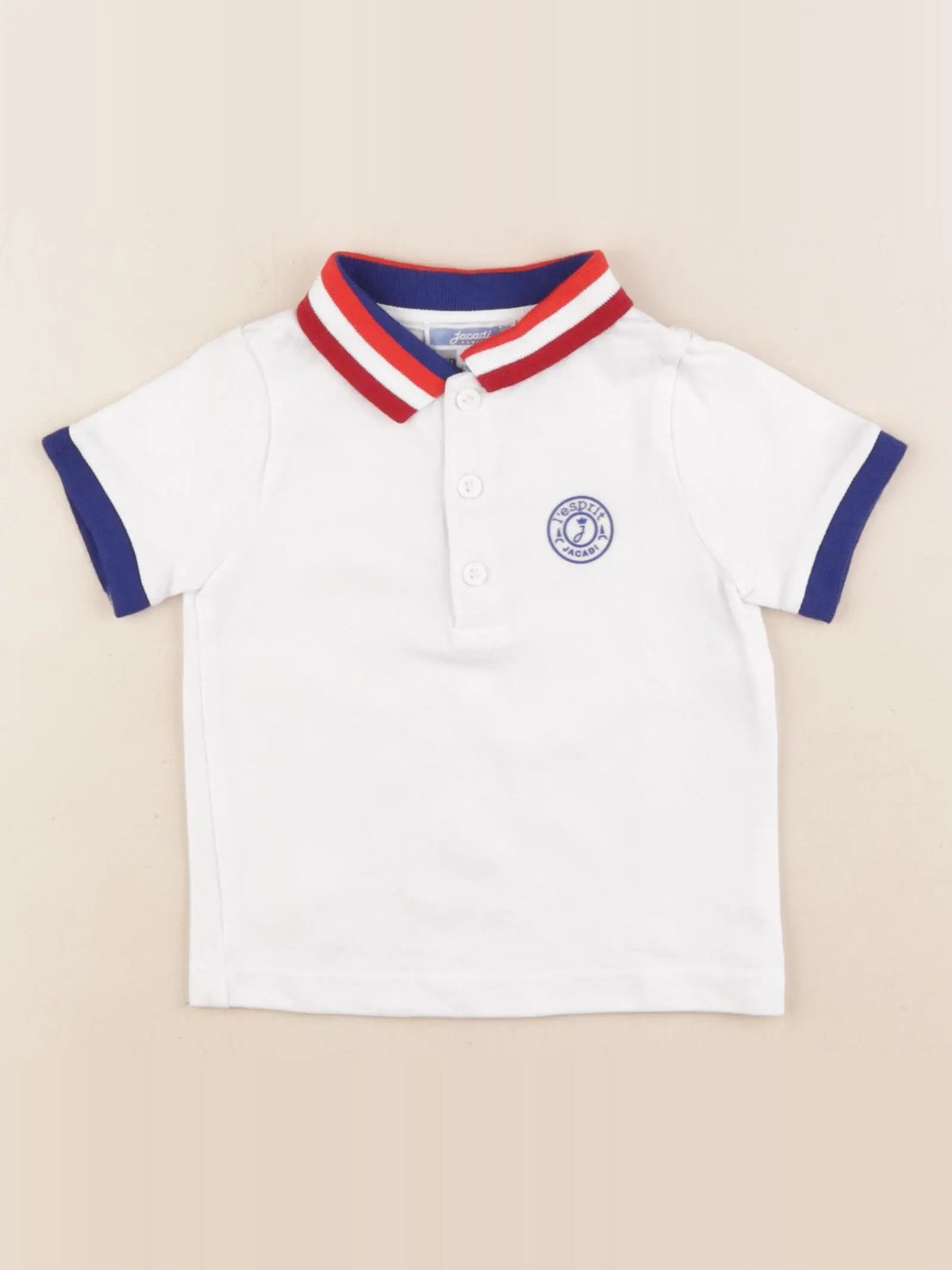 Jacadi - polo blanc, multicolore - 12 mois