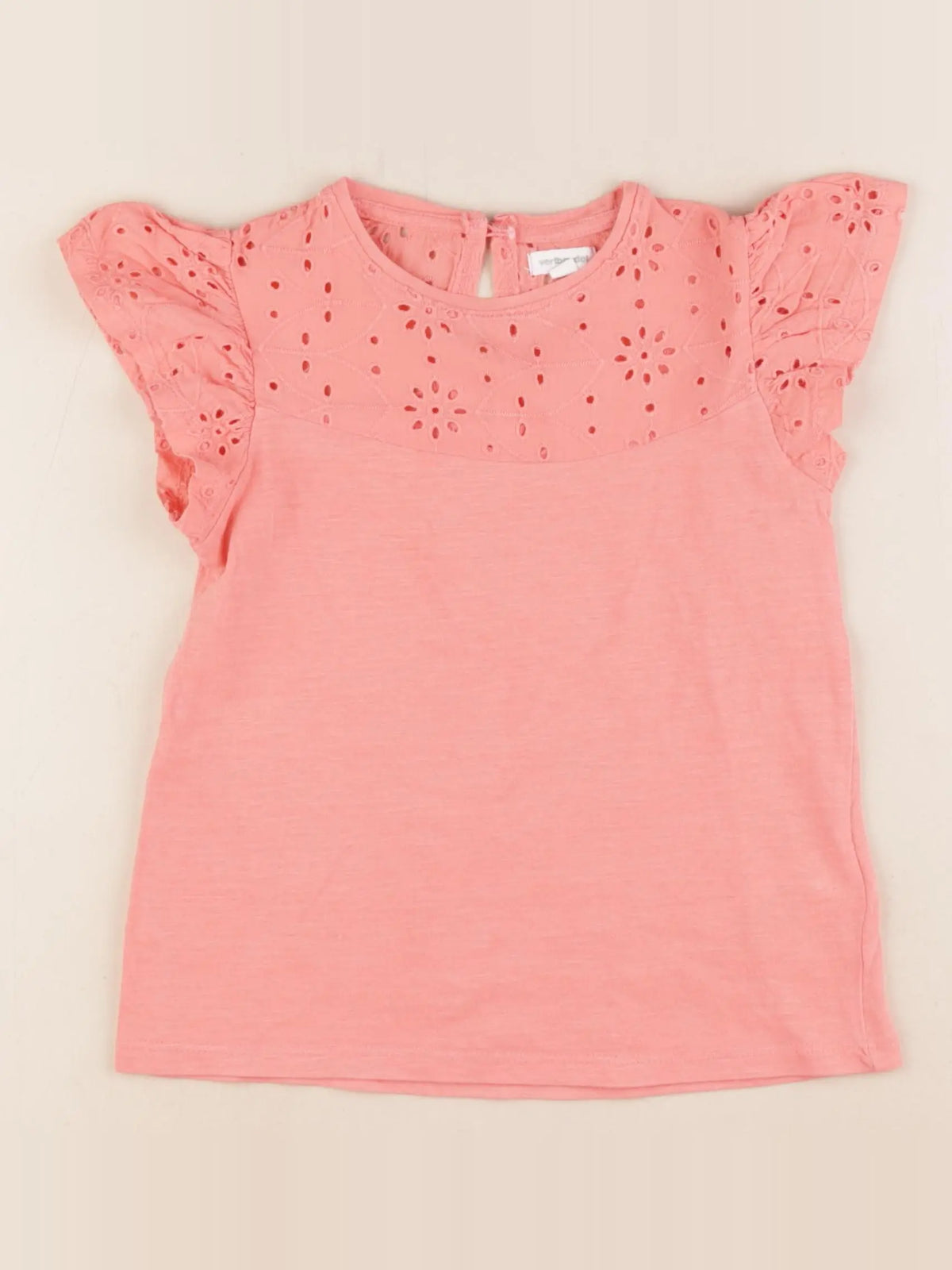 Vertbaudet - tee-shirt rose - 6 ans