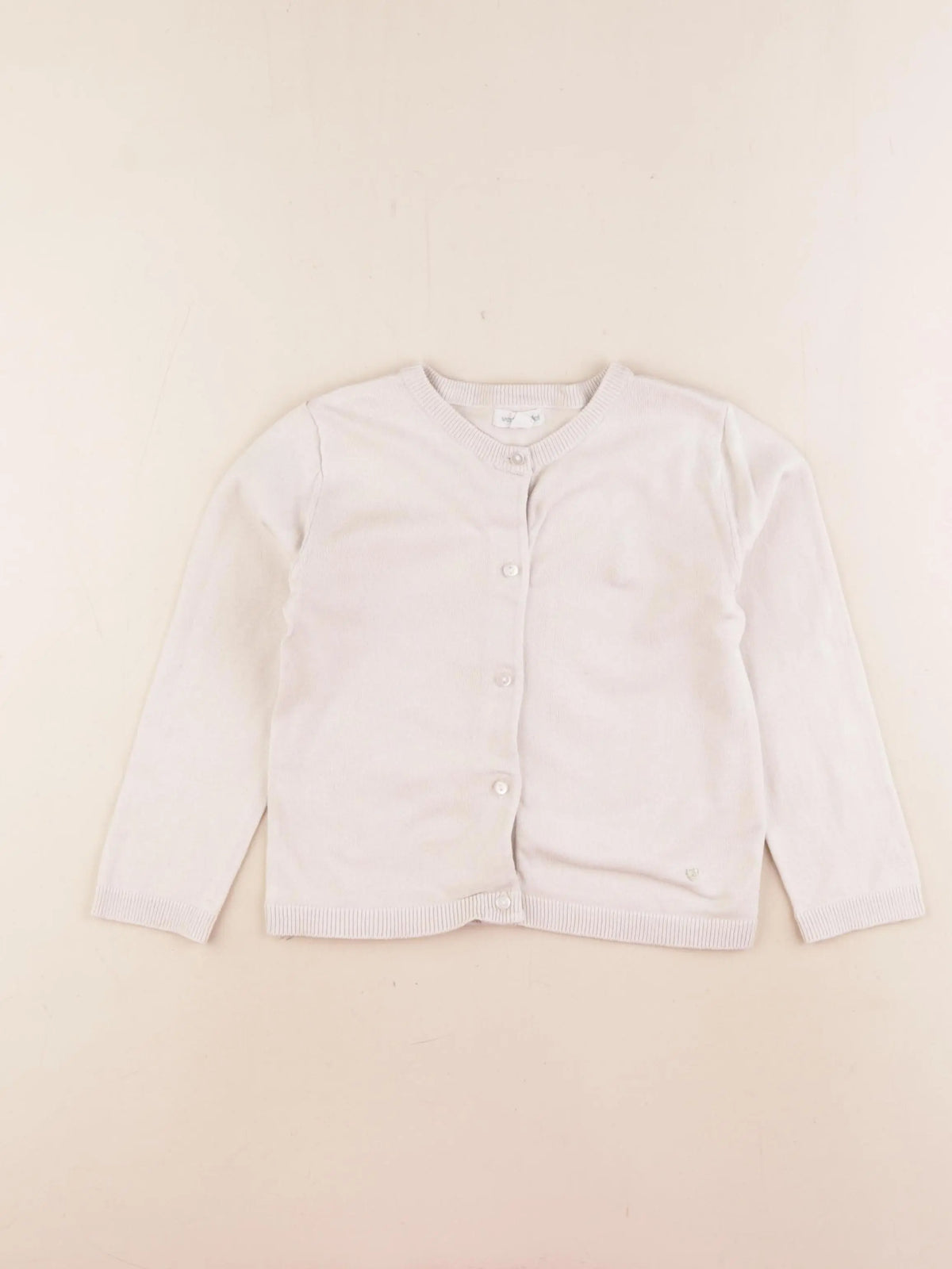 Vertbaudet - gilet beige - 4 ans