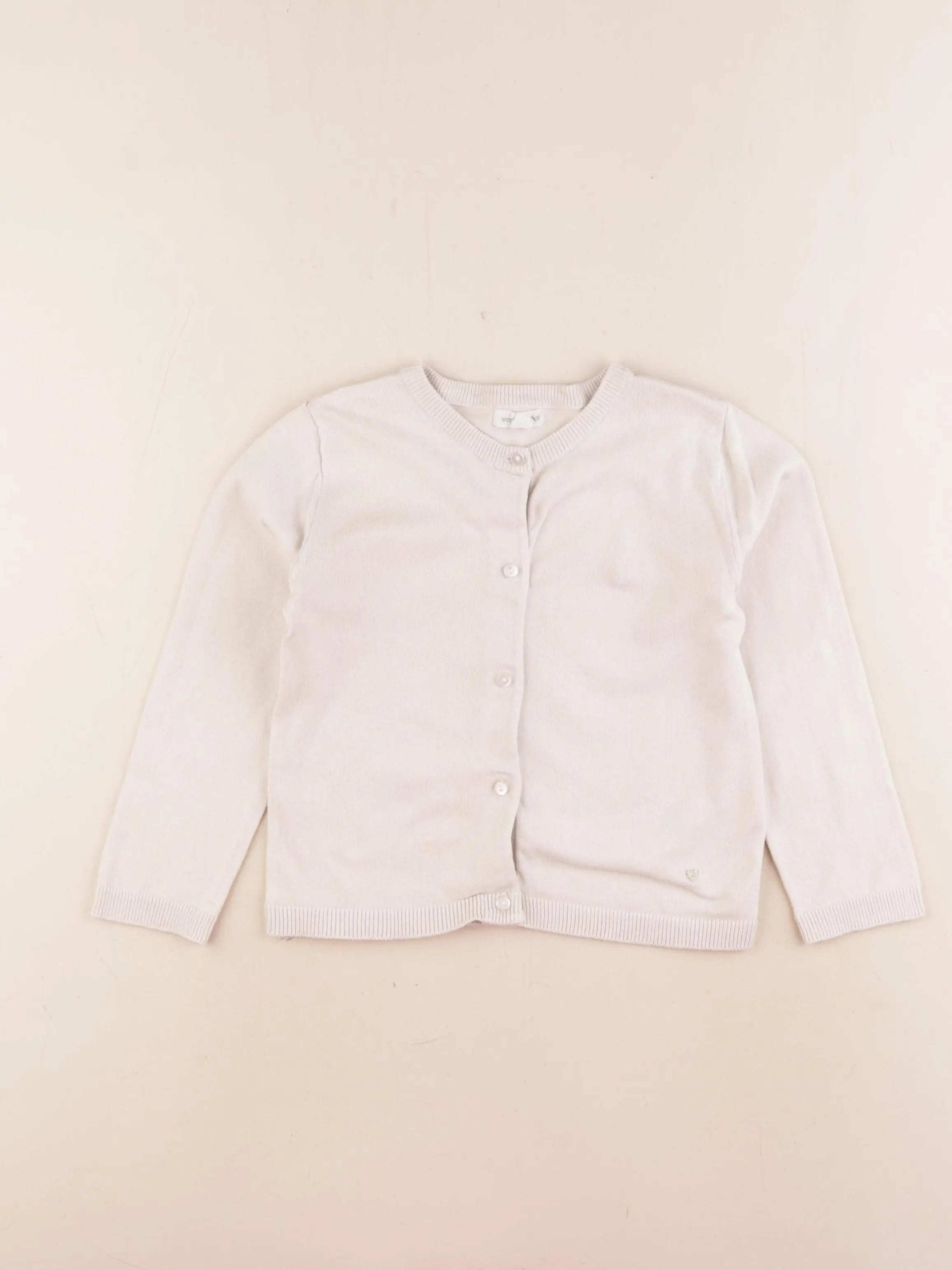 Vertbaudet - gilet beige - 4 ans