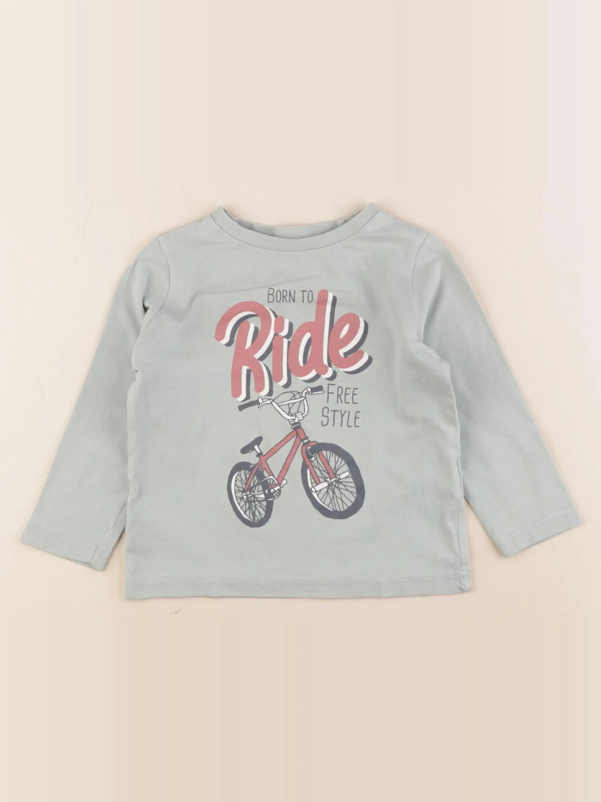 Vertbaudet - tee-shirt vert - 3 ans