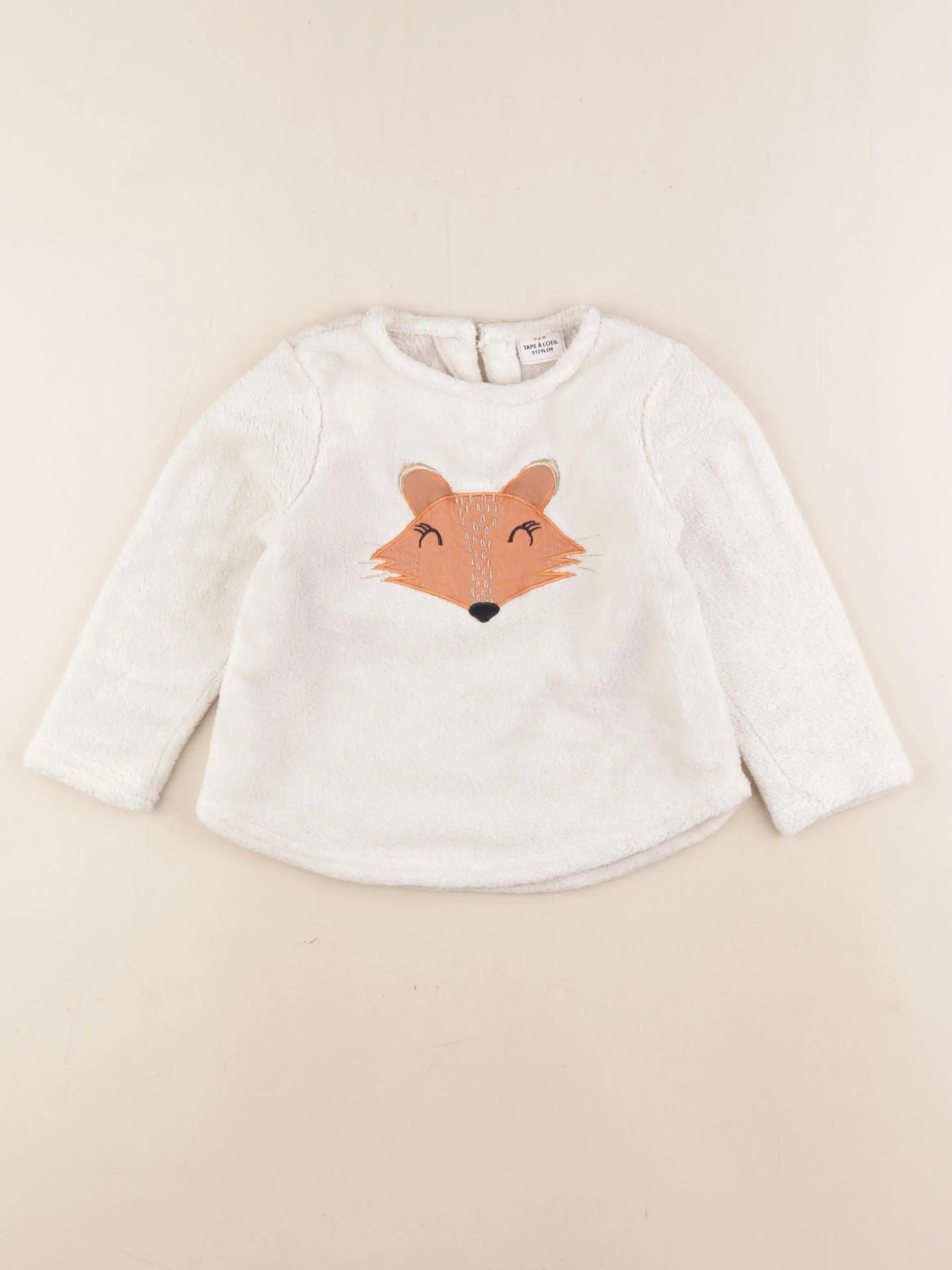 Tape à l'oeil - pull blanc - 3 ans