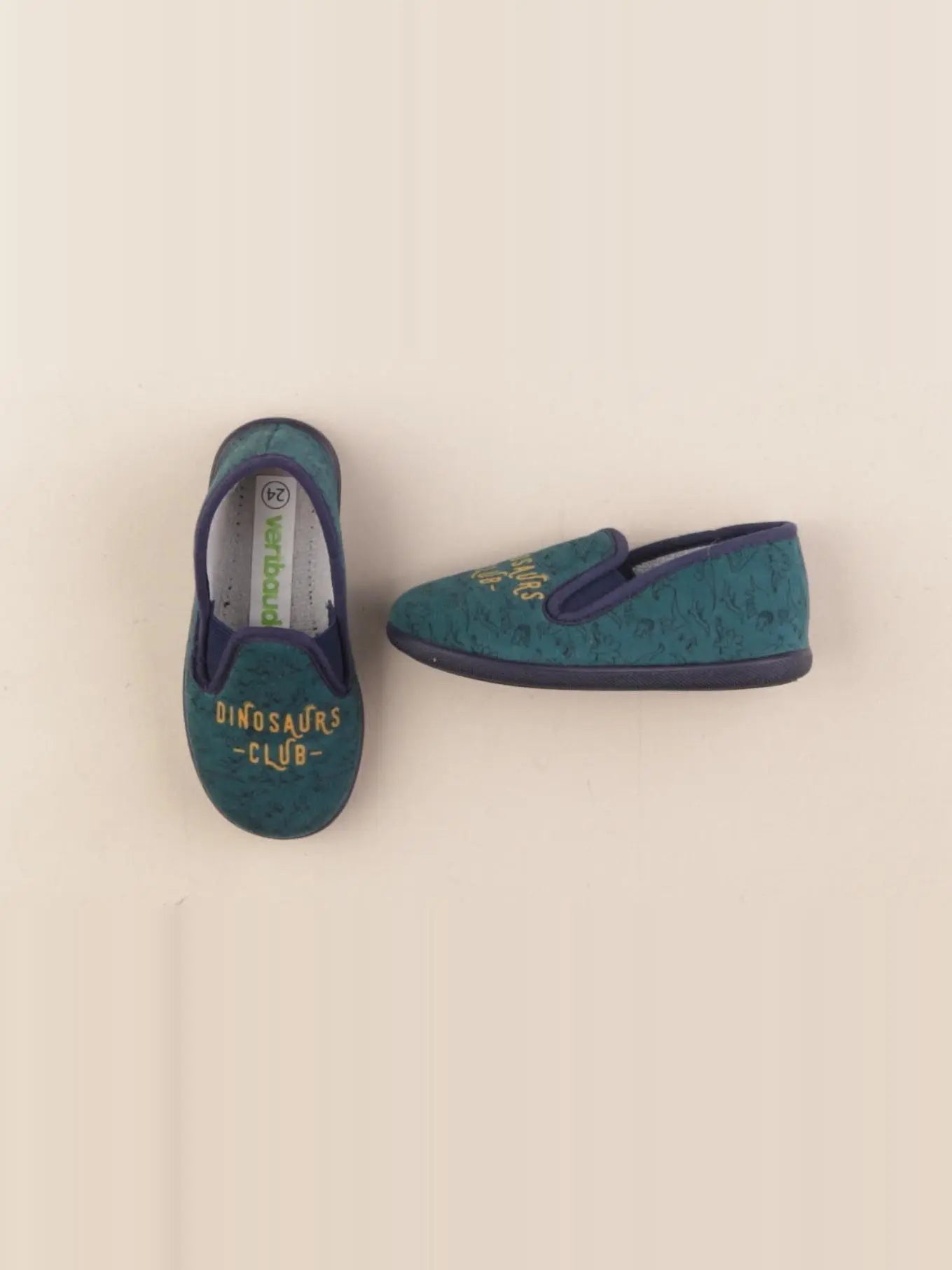 Vertbaudet - chaussons vert - pointure 24