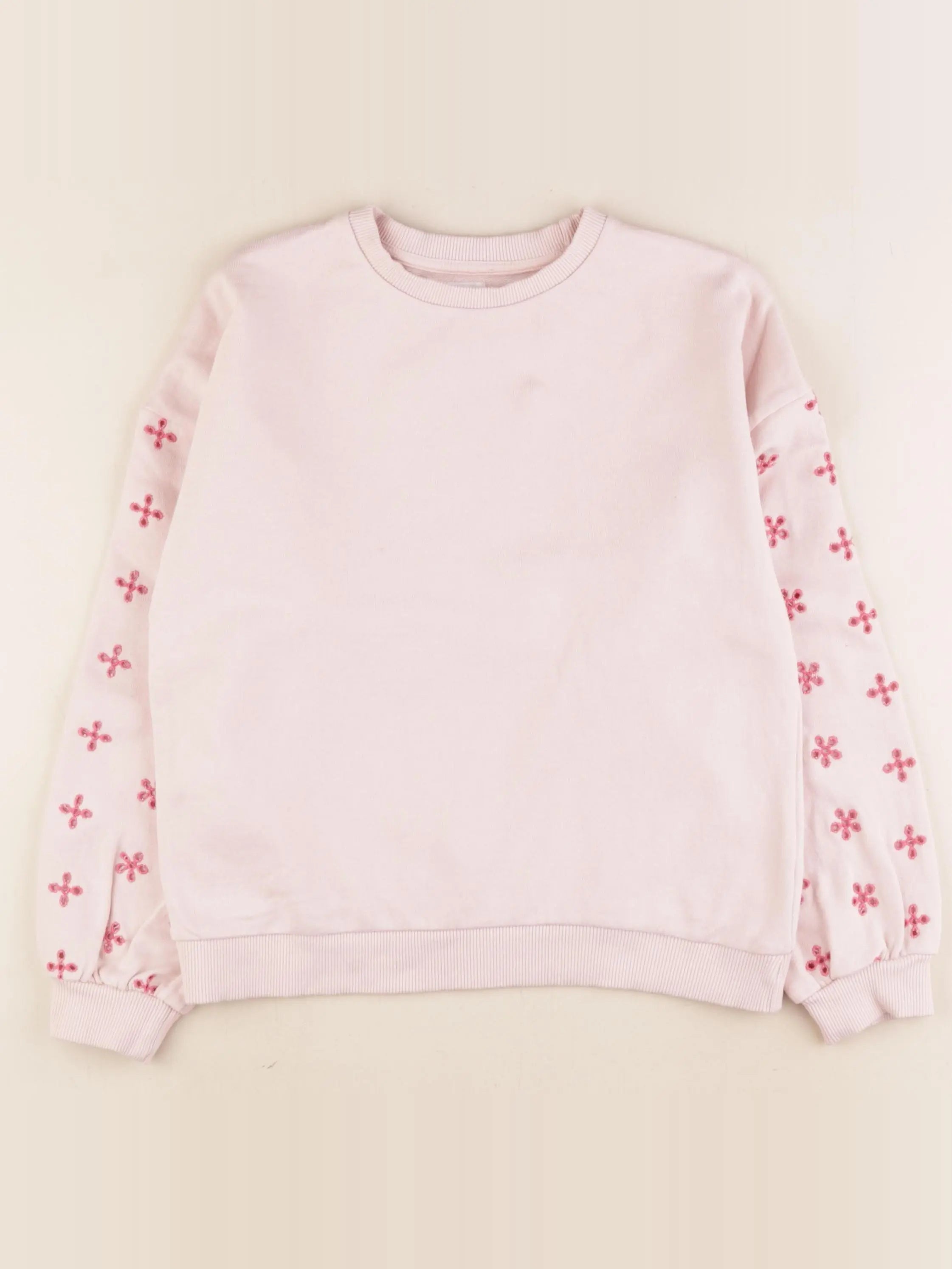 Vertbaudet - sweat rose - 10 ans