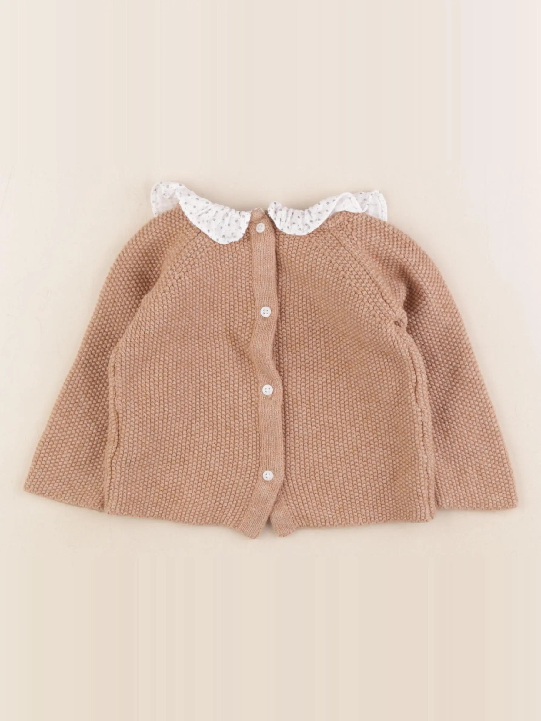 Cyrillus - pull marron - 12 mois