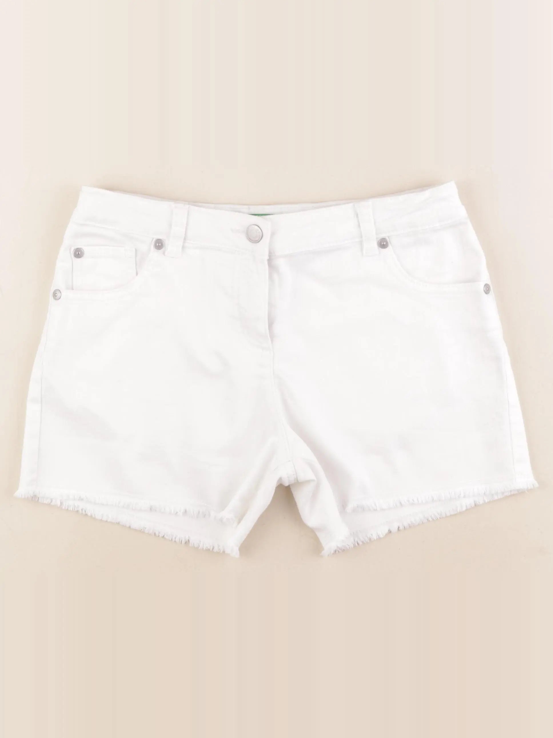 Benetton - short blanc - 10/11 ans
