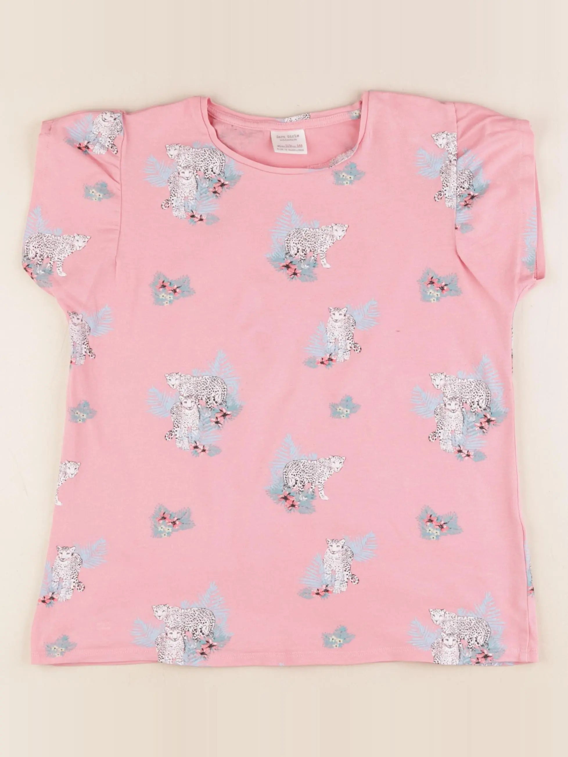 Zara - tee-shirt rose - 11/12 ans