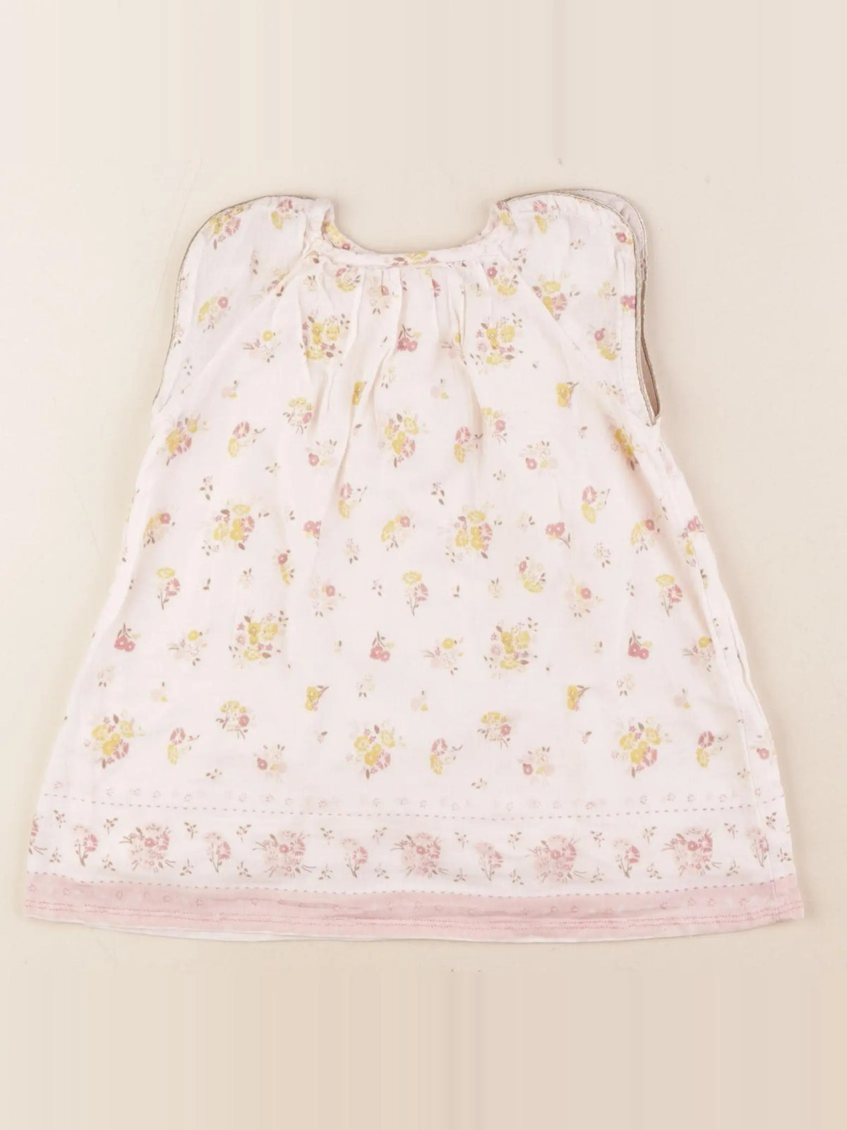 Tape à l'oeil - robe or, rose - 9 mois