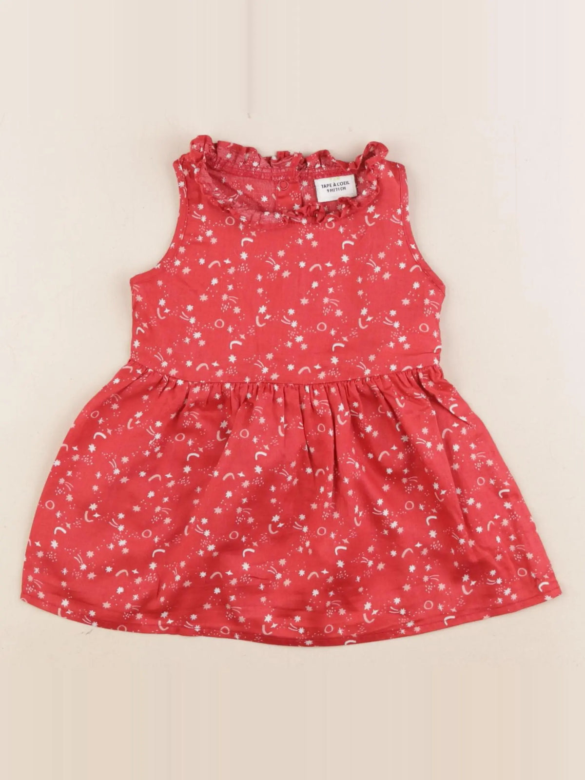 Tape à l'oeil - robe rouge - 9 mois