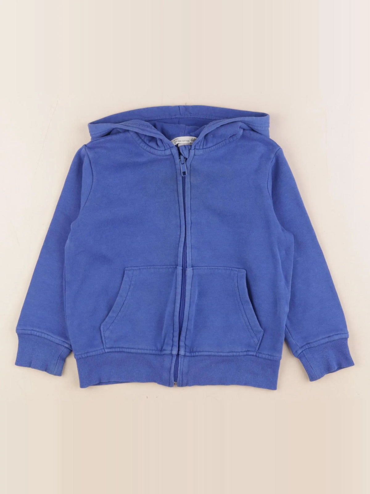 H&M - sweat bleu - 2/4 ans